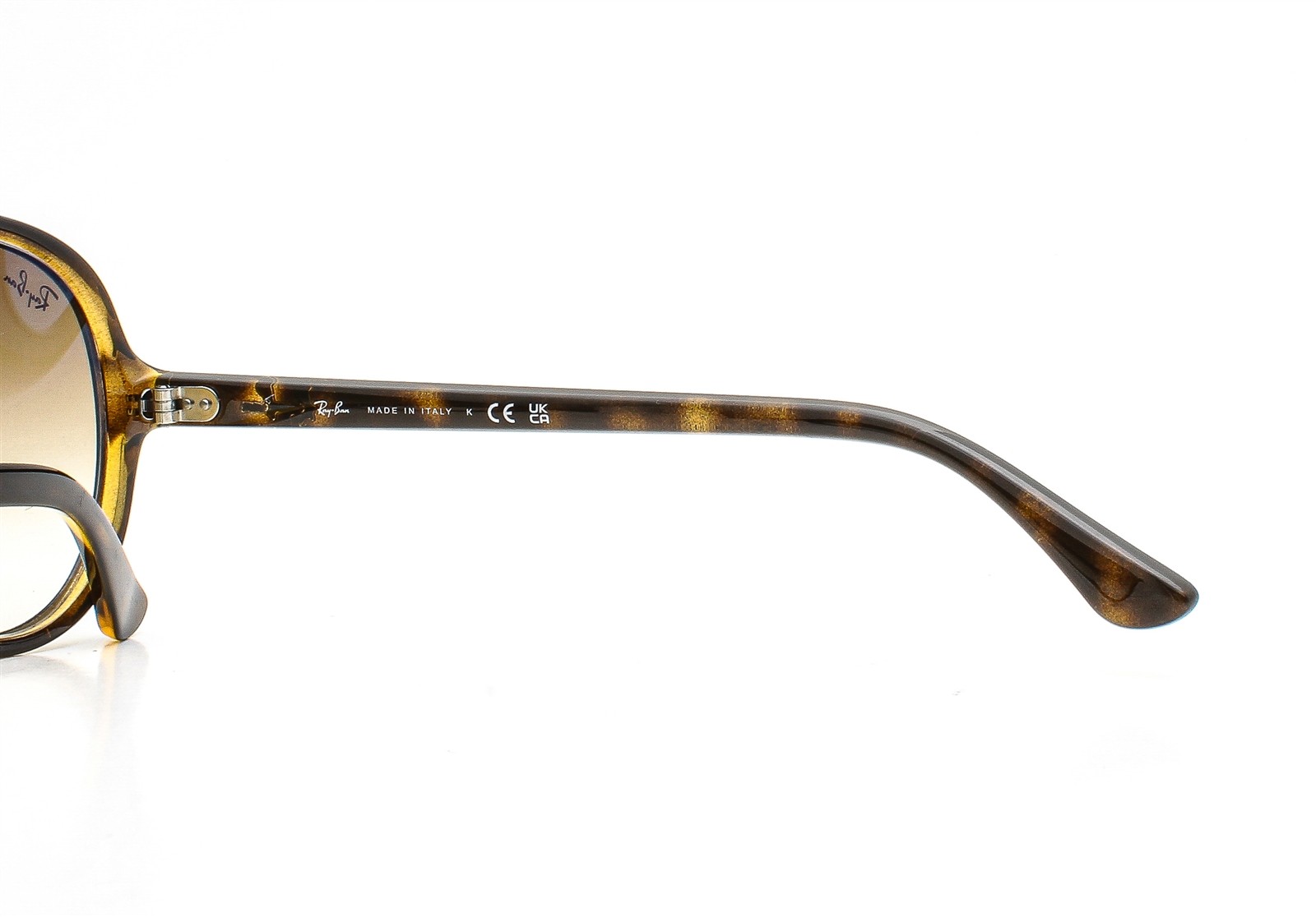Ray-Ban Cats 5000 Sunglasses RB 4125 710/51 Light Havana Brown Glass Lens w/case