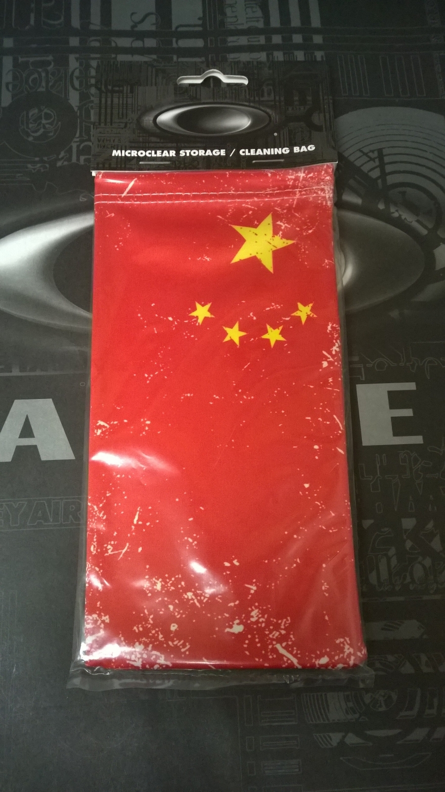 Oakley China Flag Microfiber Bag {Romeo Juliet X Metal XX Medusa OTT Penny Mars}