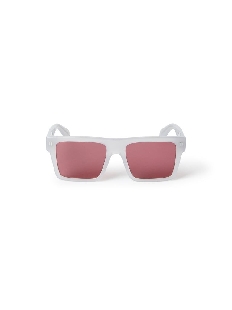 OFF WHITE OERI109 UNISEX SUNGLASSES Grey/Burgundy comes with branded box&pouch