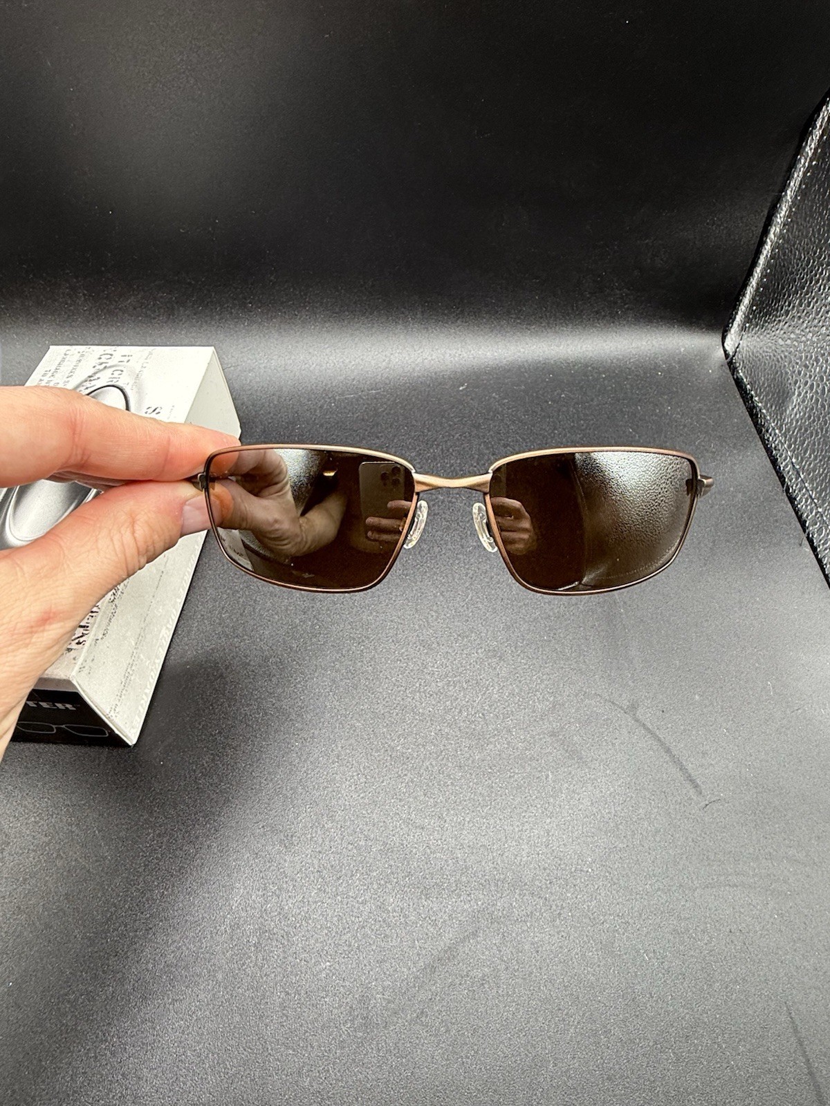 Oakley Splinter Toast/Matte Black/Tungsten Irid 05-466 Spring Hinge New