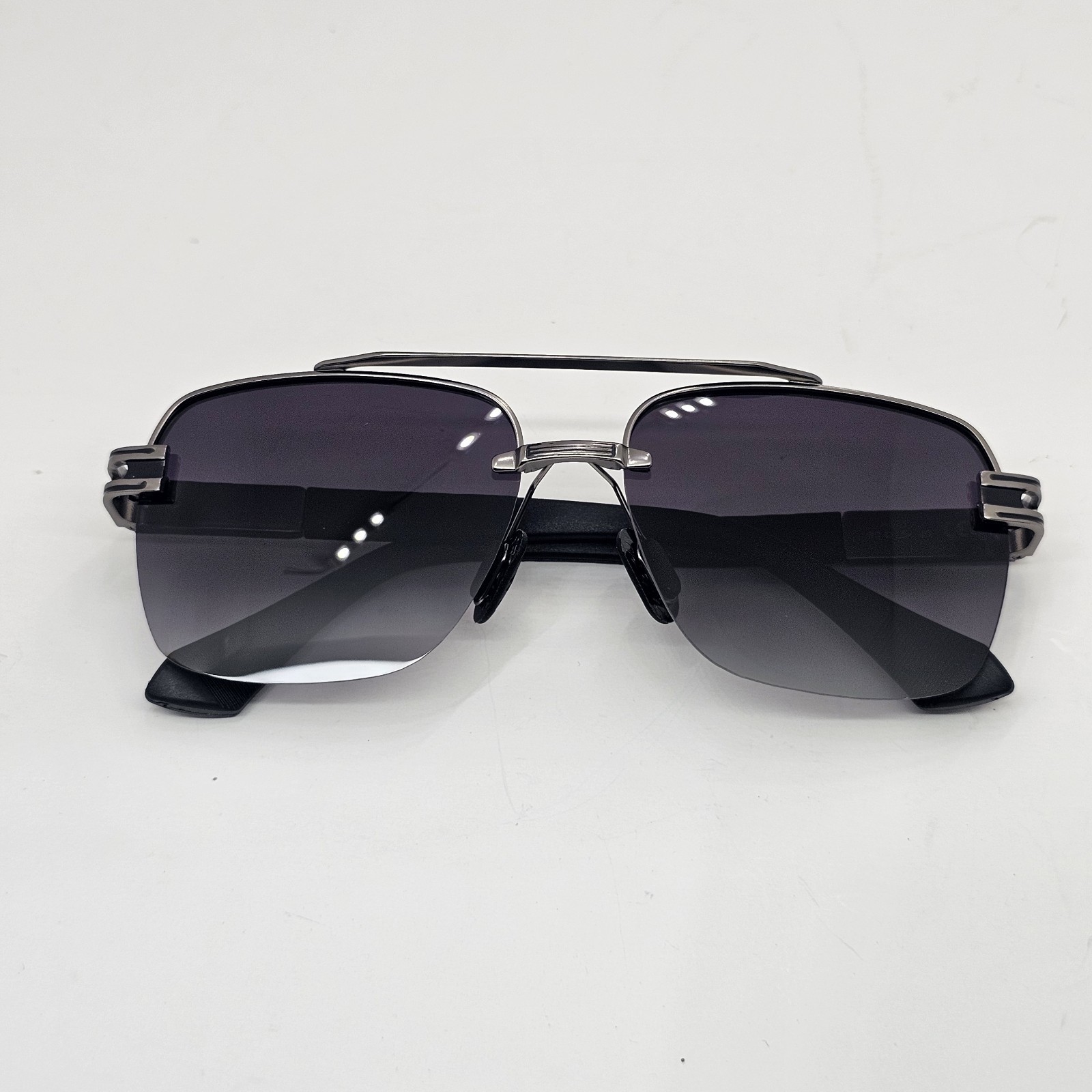 Men’s Double-Bridge Aviator Sunglasses 2026 Polarized UV400 Metal Frame w/ Case