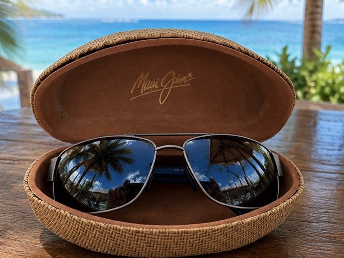 Maui Jim Ohia 703 Satin Gray/Blue-Tip Colorway (14A) 63-17-135mm Frame