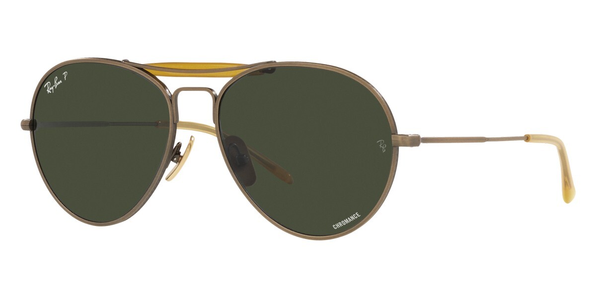 RAY-BAN Pilot Titanium Polarized Sunglasses – RB8063 – M 55-16mm