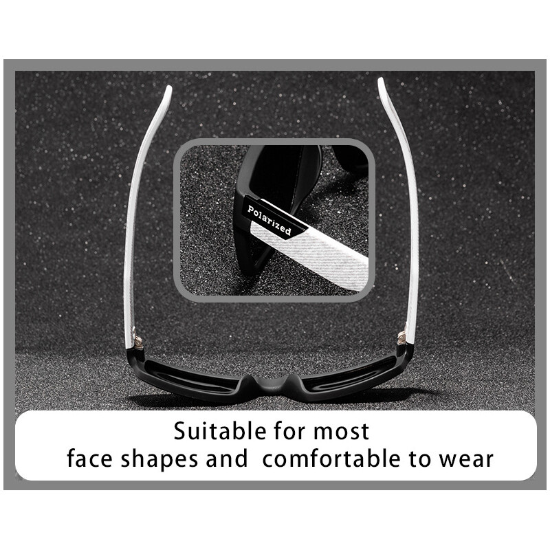 Square Polarized Sunglasses UV Protection Men Outdoor Sports Driving Sun Glasses