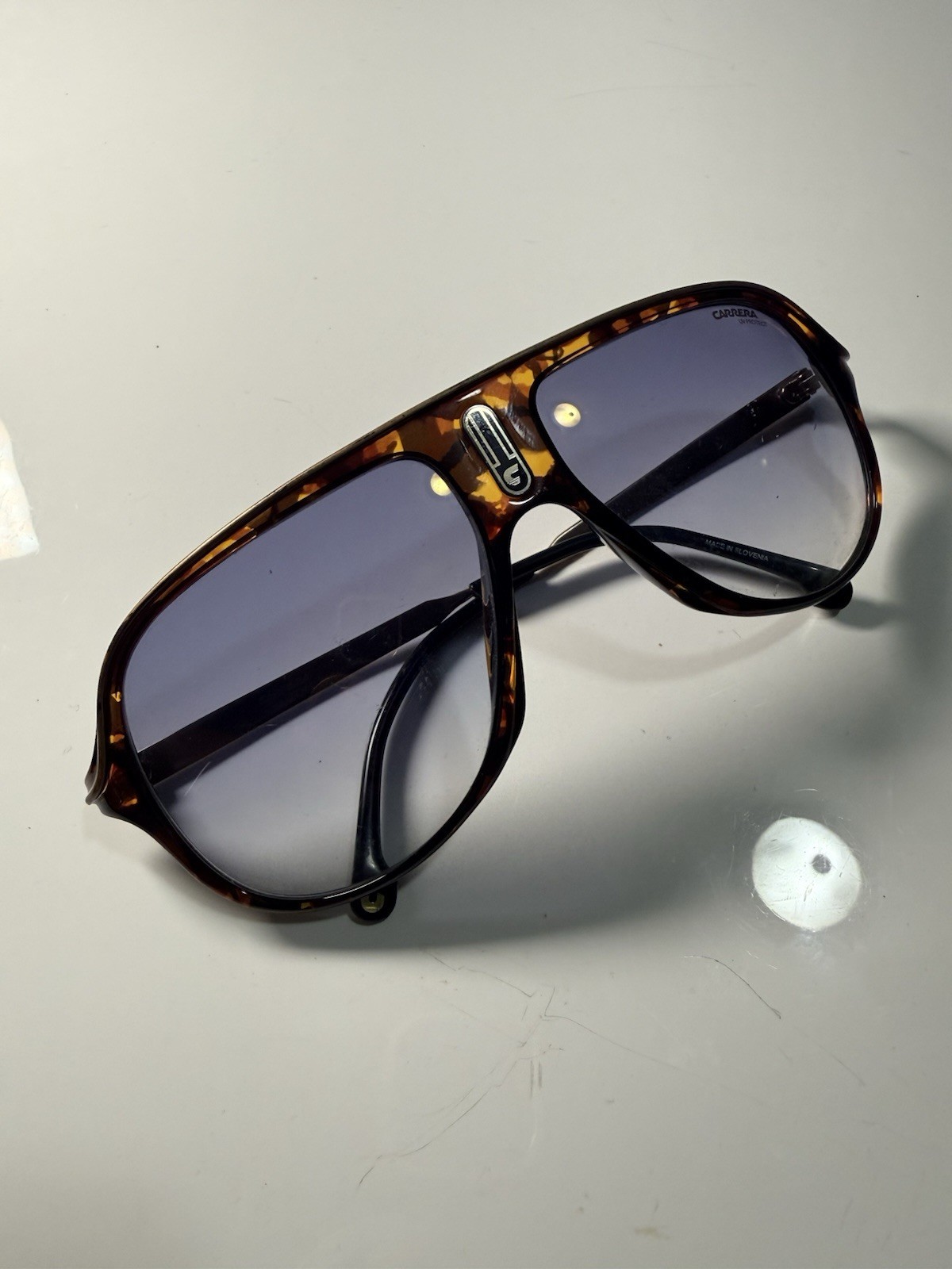 Carrera Special Edition Safari Tortoise Aviator Black Polarized Lens Sunglasses