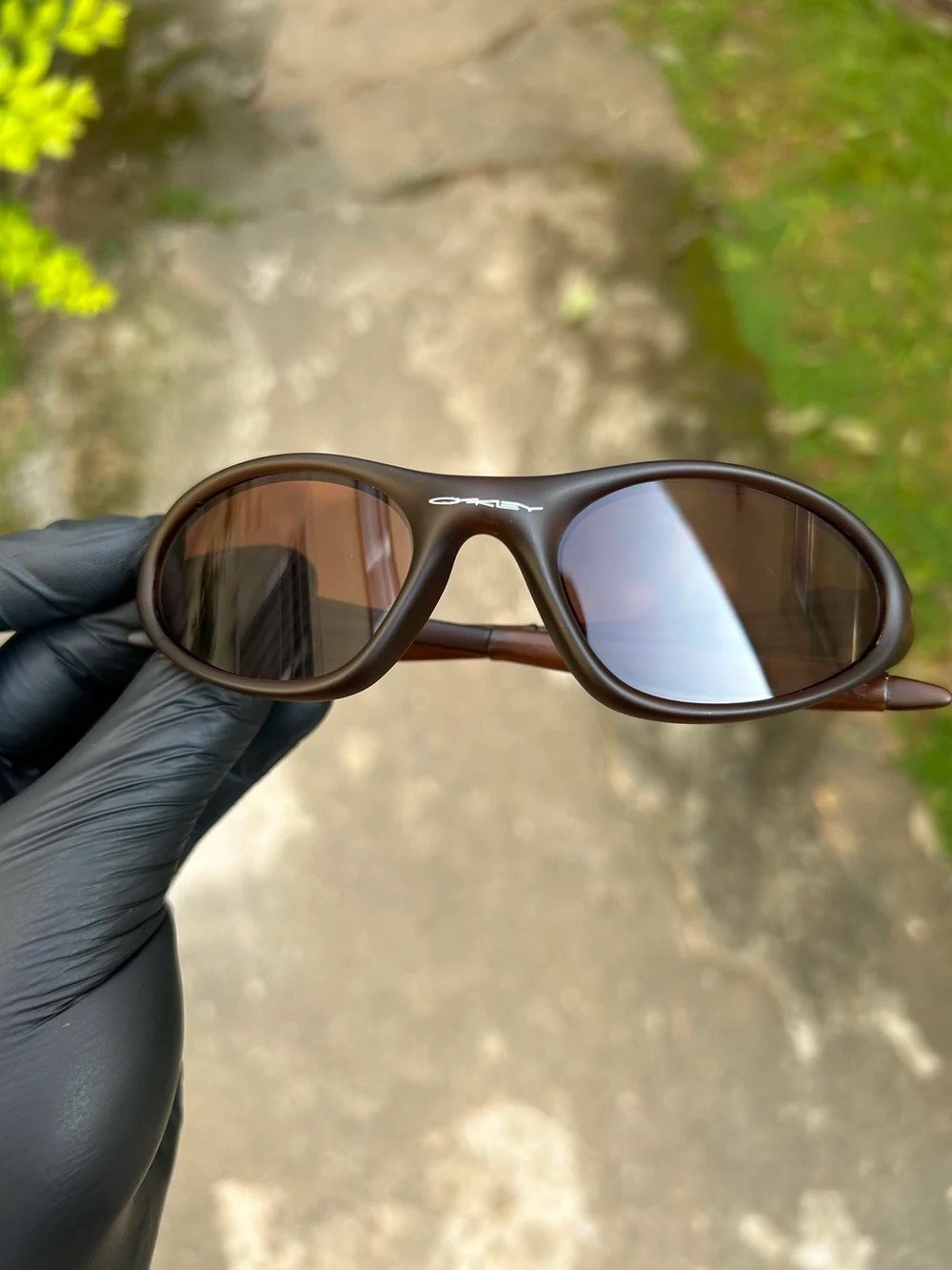 Retro Oakley Minute 1.0 Polarized Sunglasses Brown Frame Brown Lenses