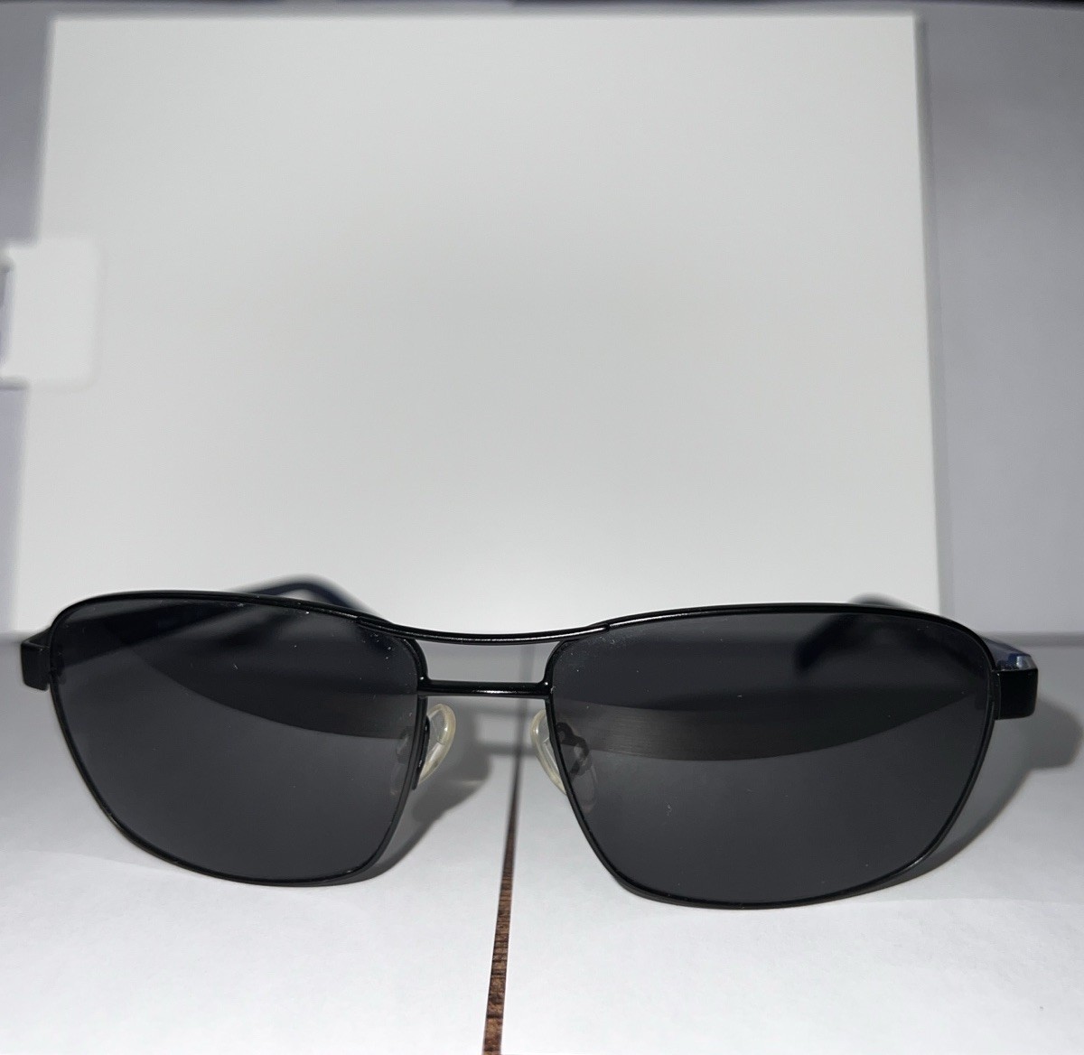 Eddie Bauer EB32602P Polarized Sunglasses Black Blue 58-16-140 w/ Case