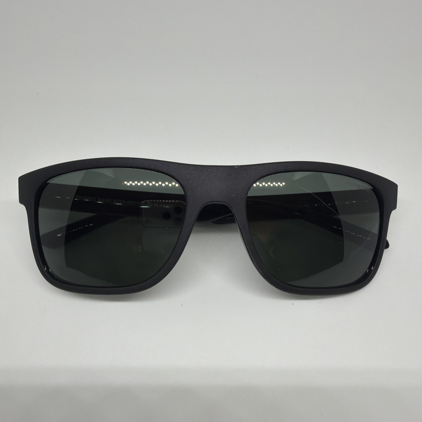 Arnette AN4341 Khim Sunglasses 8624 Black Matte Shiny Dark Green Lens 56mm NEW
