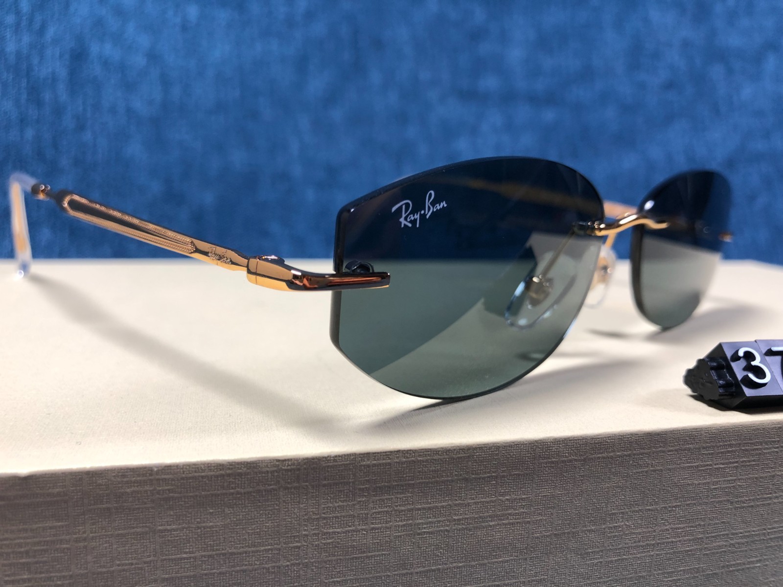 Ray-Ban RB3792 Unisex Sunglasses Gold Frame 55/17MM Grey Lens 001/71 145MM –02