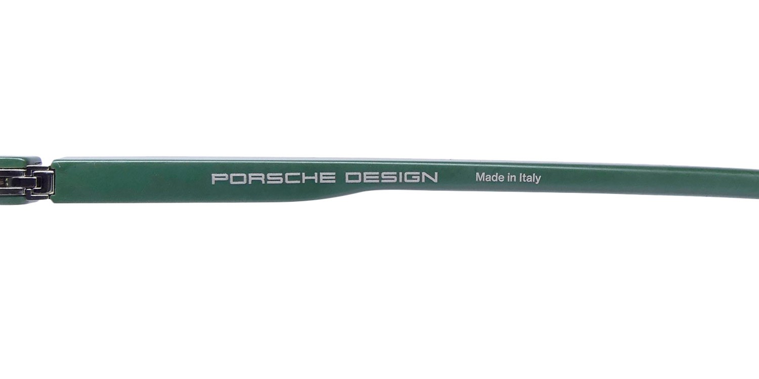 NEW PORSCHE DESIGN P8980 SUNGLASSES 58-18-150 B GREEN FULL-RIM ITALY GEOMETRIC
