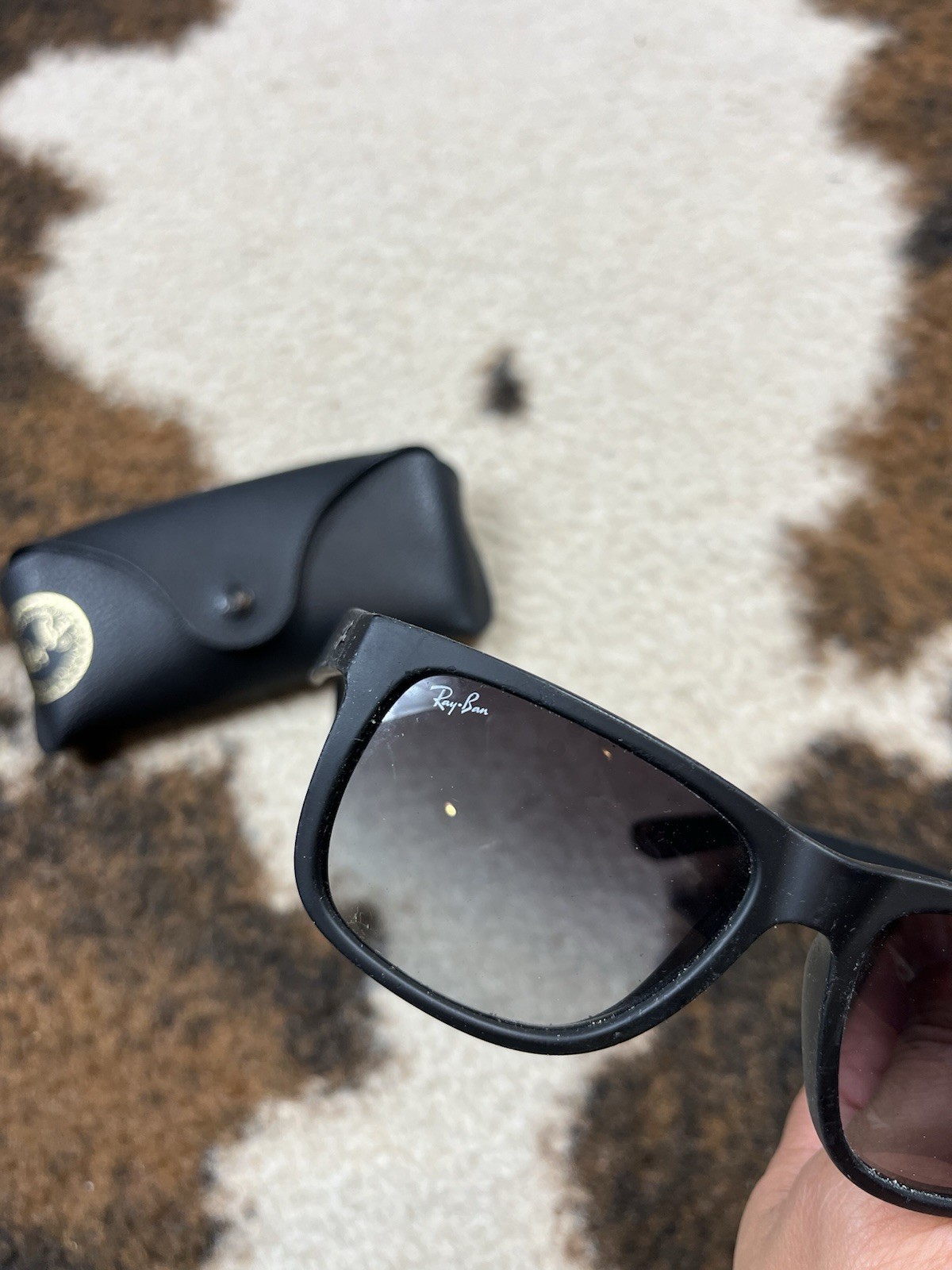 Ray Ban Sunglasses JUSTIN RB4165 601/8G 54-16 Black