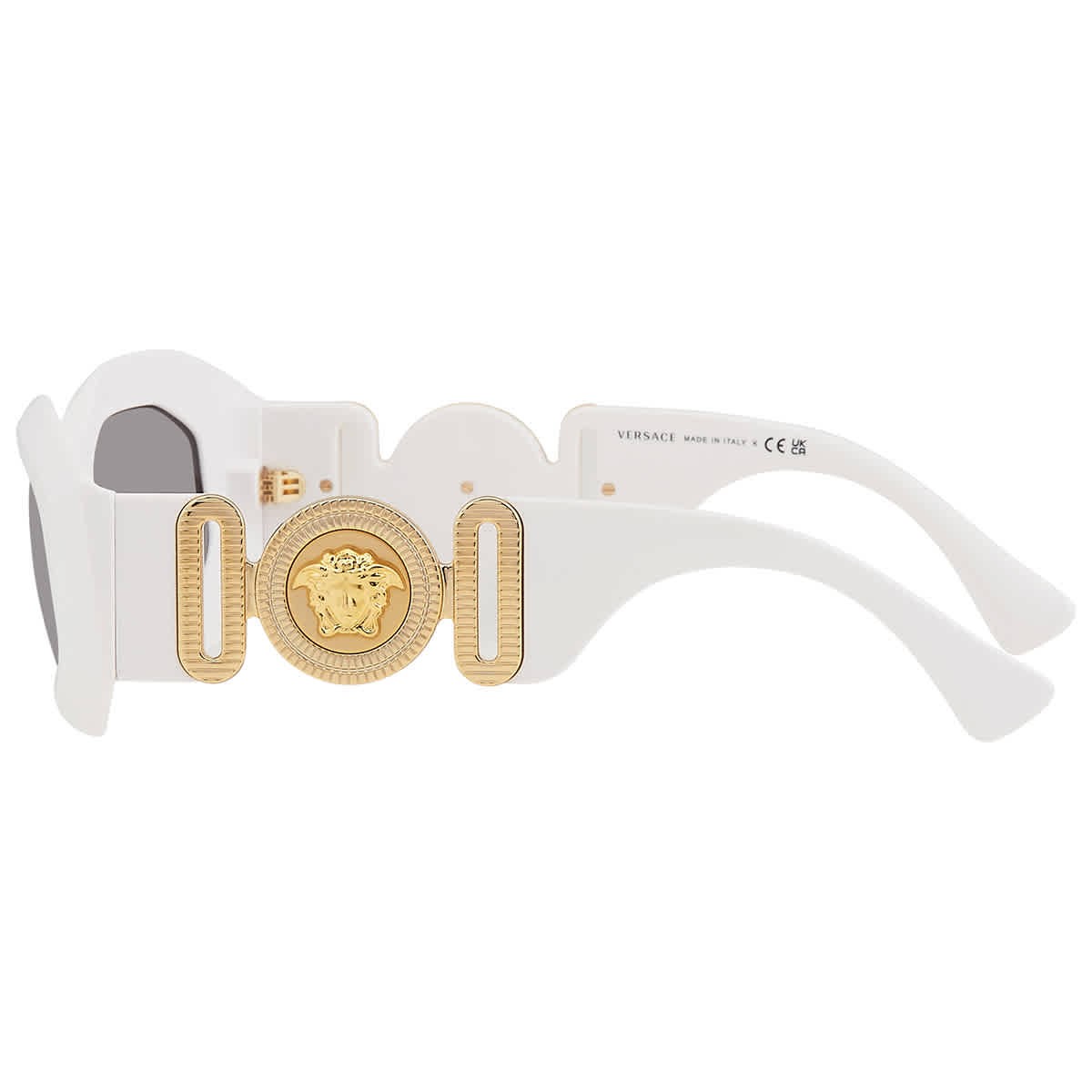 Versace Dark Gray Irregular Men’s Sunglasses VE4425U 314/87 53 VE4425U 314/87 53