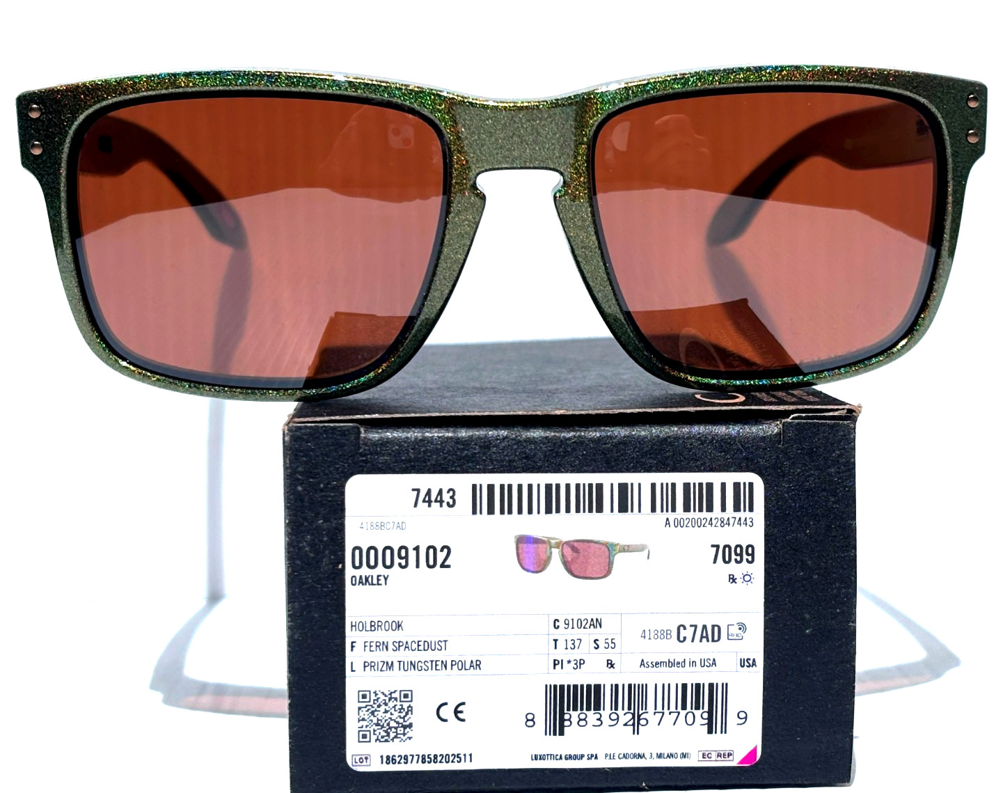 Oakley HOLBROOK Fern Spacedust POLARIZED PRIZM Tungsten Lens Sunglass 9102-AN