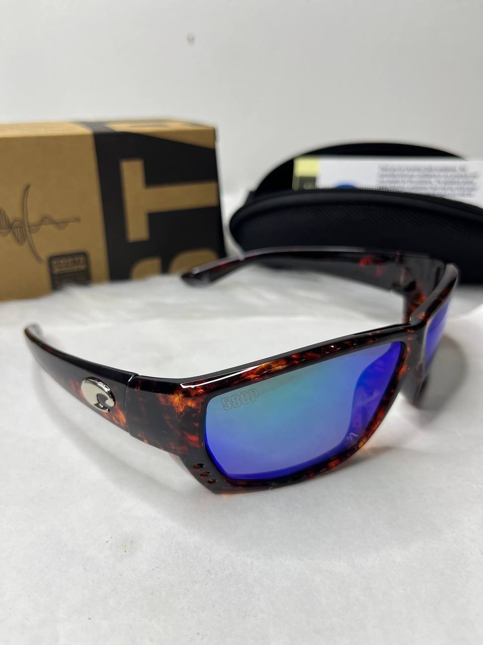 NEW Costa Del Mar Tuna Alley Blue Mirror 580P Polarized Tortoise HOT TREND