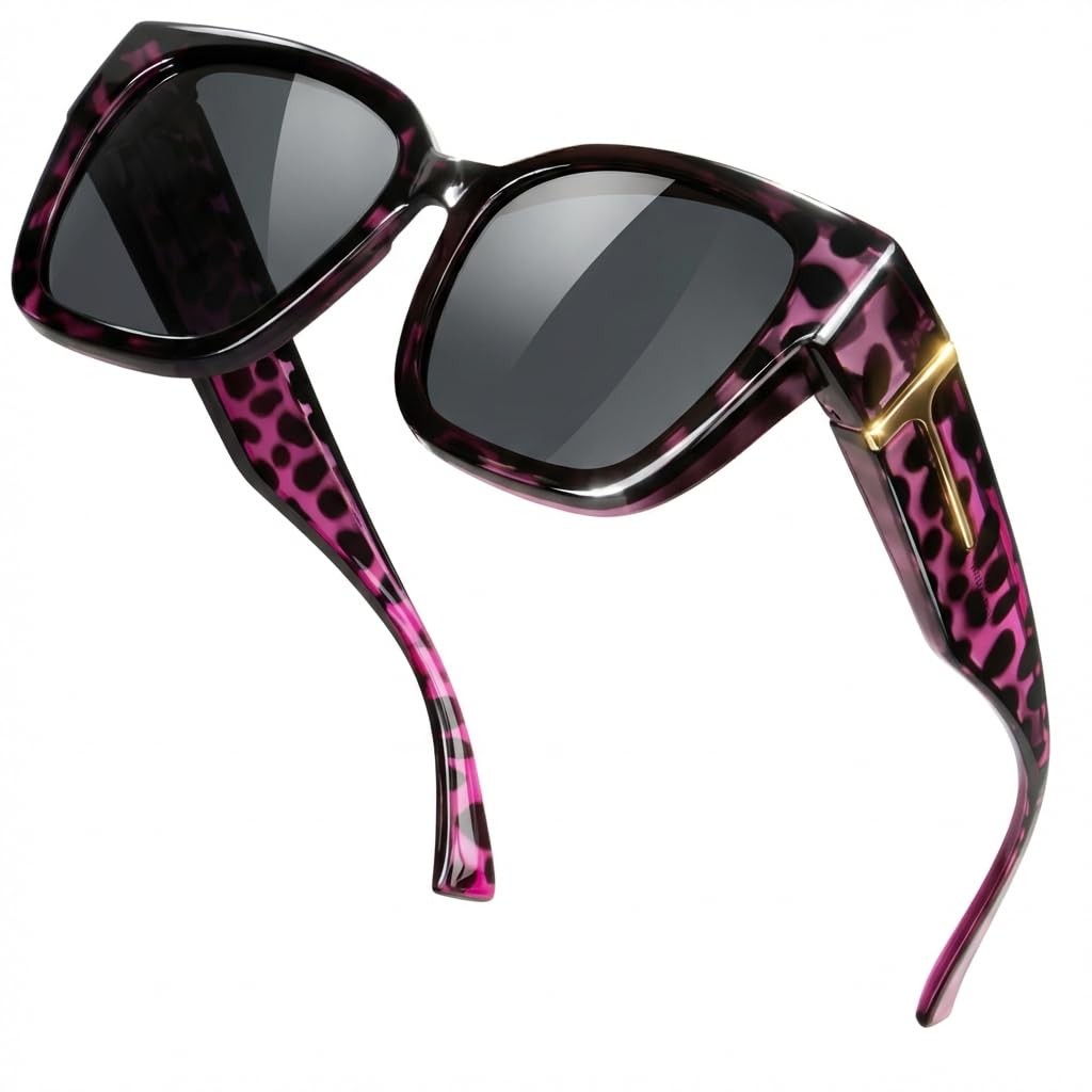 Yogo Vision Polarized Fit Over Glasses Sunglasses for Women Men Wear Over