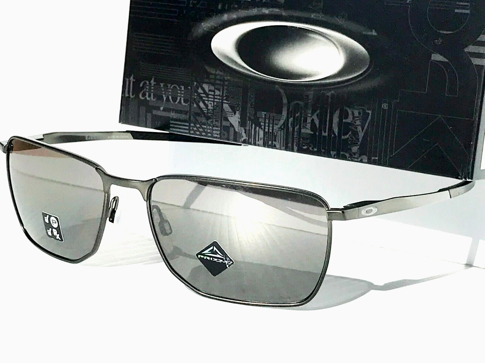 NEW* Oakley EJECTOR Carbon Metal w POLARIZED PRIZM Black Sunglass 4142-03