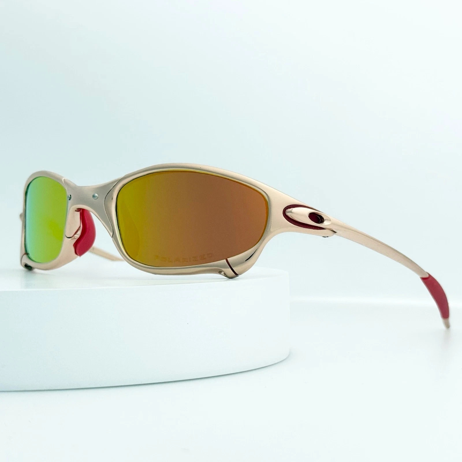 Oakley Juliet X-Metal Rose Gold Ruby Iridium Sunglasses Vintage Rare