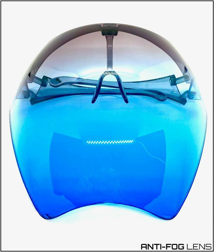 Oversized Bubble Face Shield Visor SUN GLASSES Protective Eyewear Anti Fog Lens
