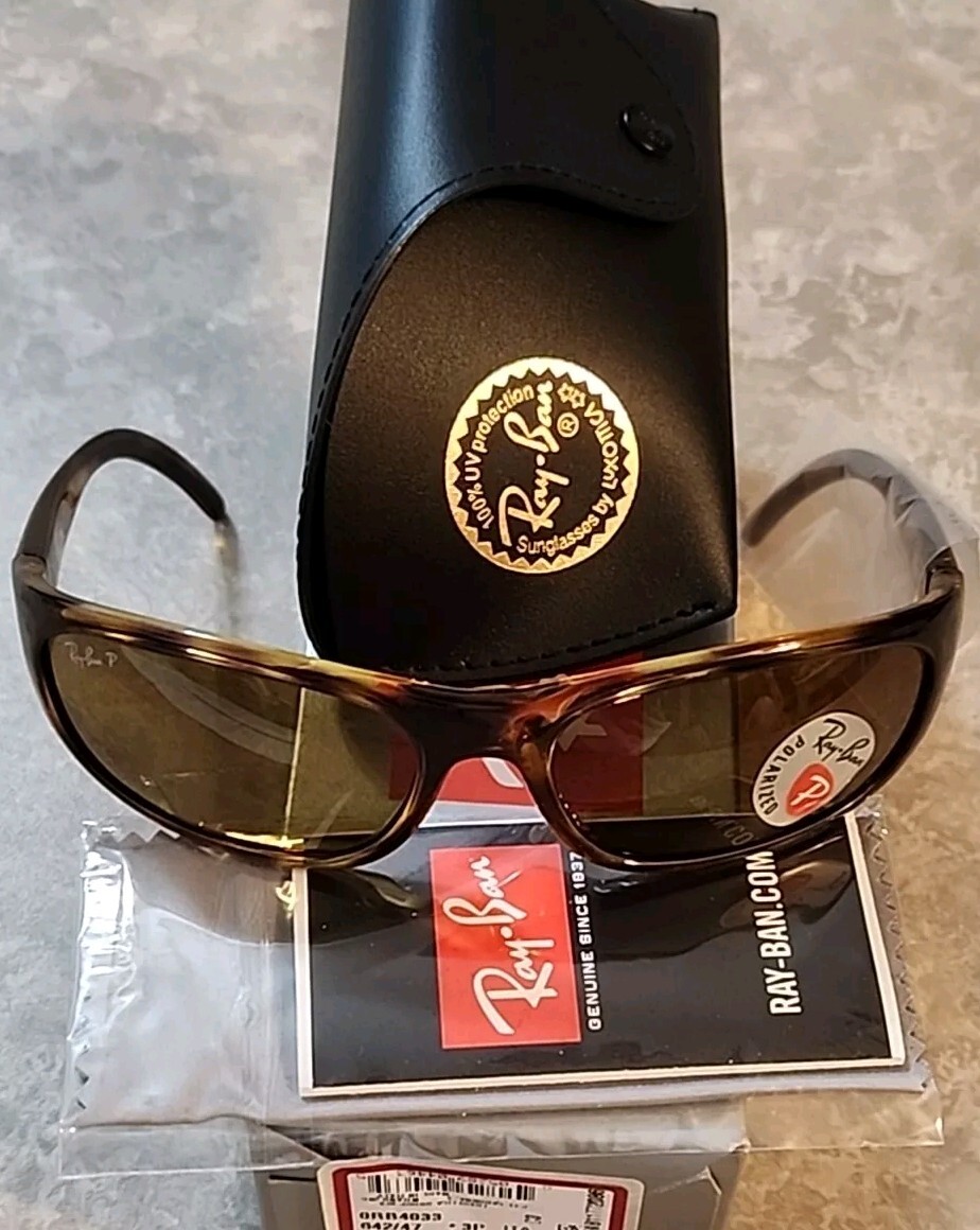 🔥 AUTHENTIC RAY-BAN PREDATOR Vintage HAVANA Polarized Sunglasses RB 4033 642/47
