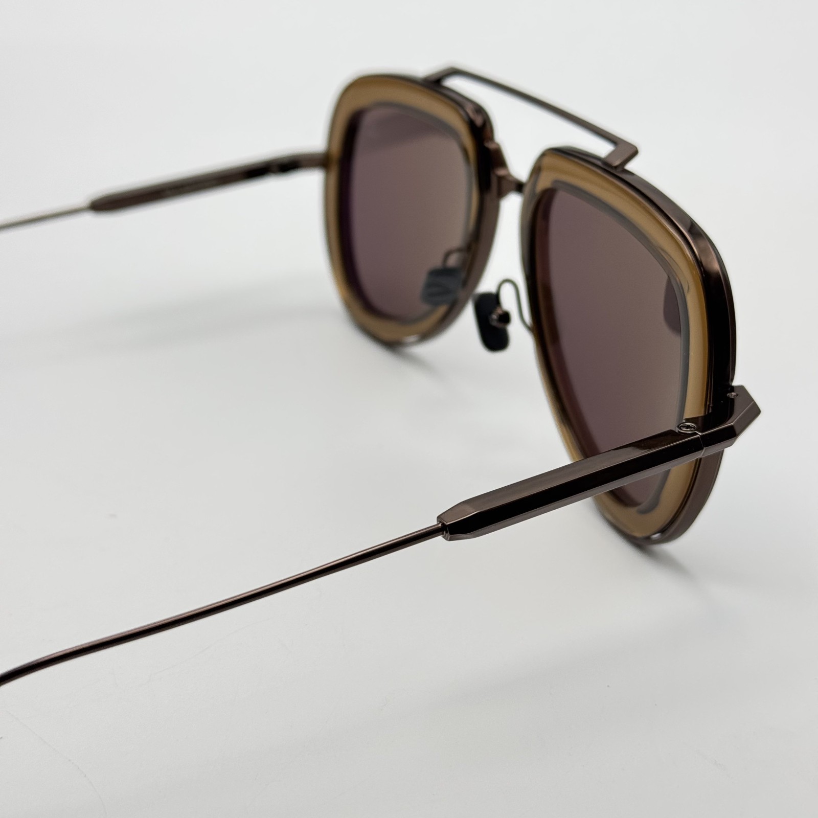 Valentino Sunglasses V-LSTORY-VLS-129D Brown Aviator Frame Brown Lens 50mm NEW