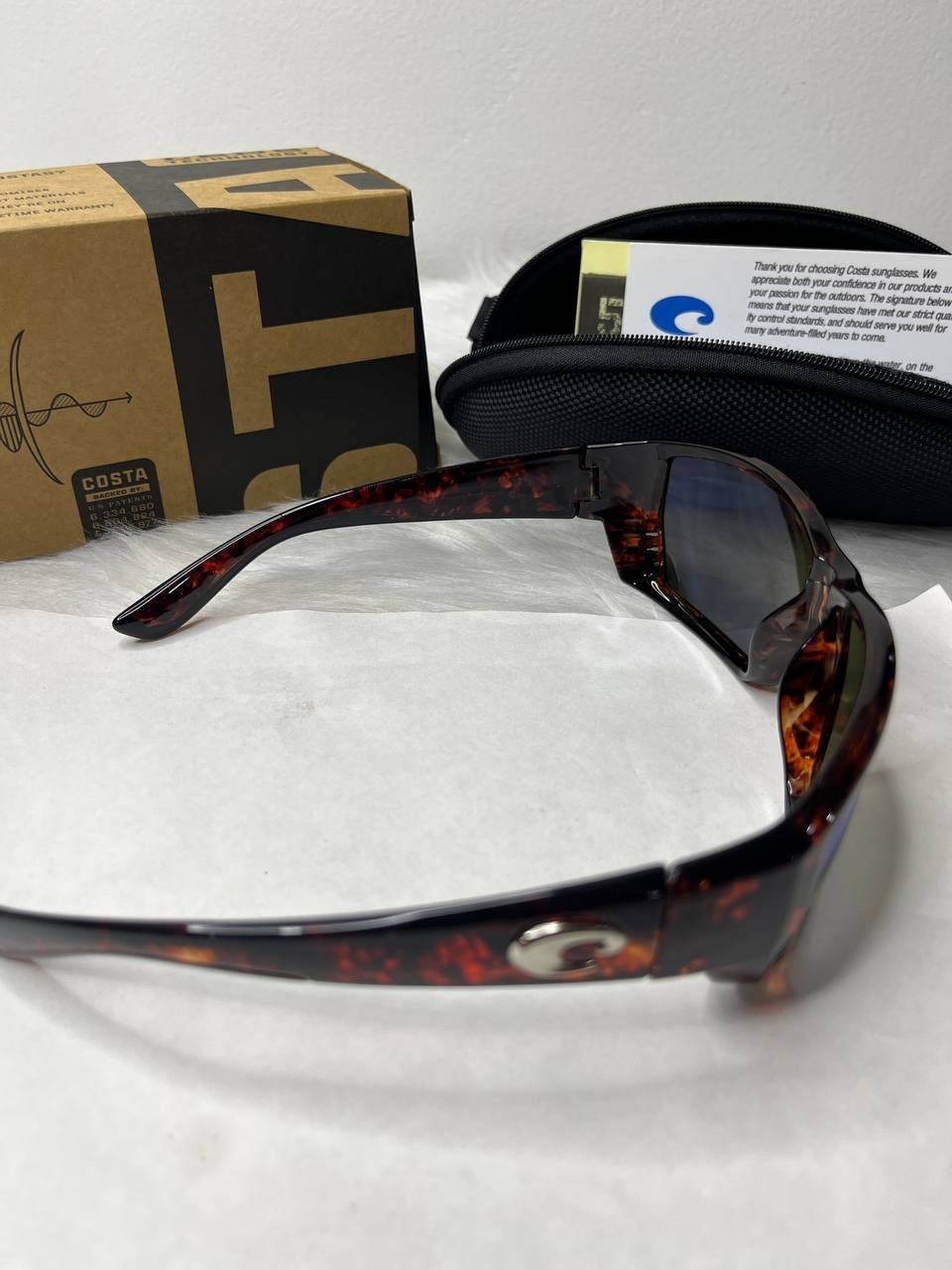 NEW Costa Del Mar Tuna Alley Blue Mirror 580P Polarized Tortoise HOT TREND