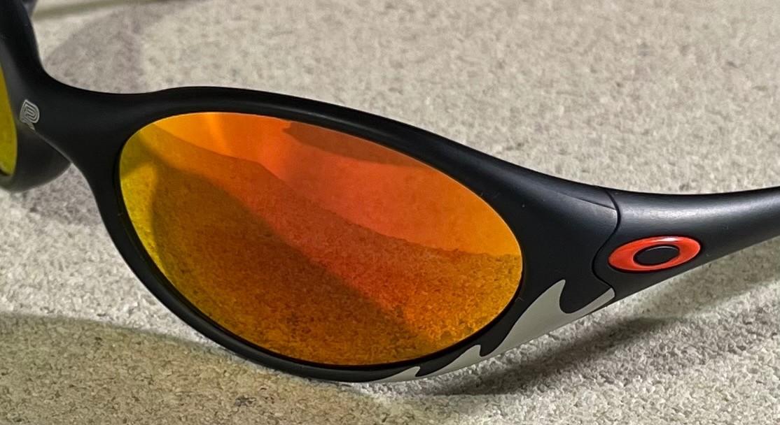 ALBINO PRETO OAKLEY EYE JACKET MATTE BLACK FRAME PRIZM RUBY NEW NEVER WORN
