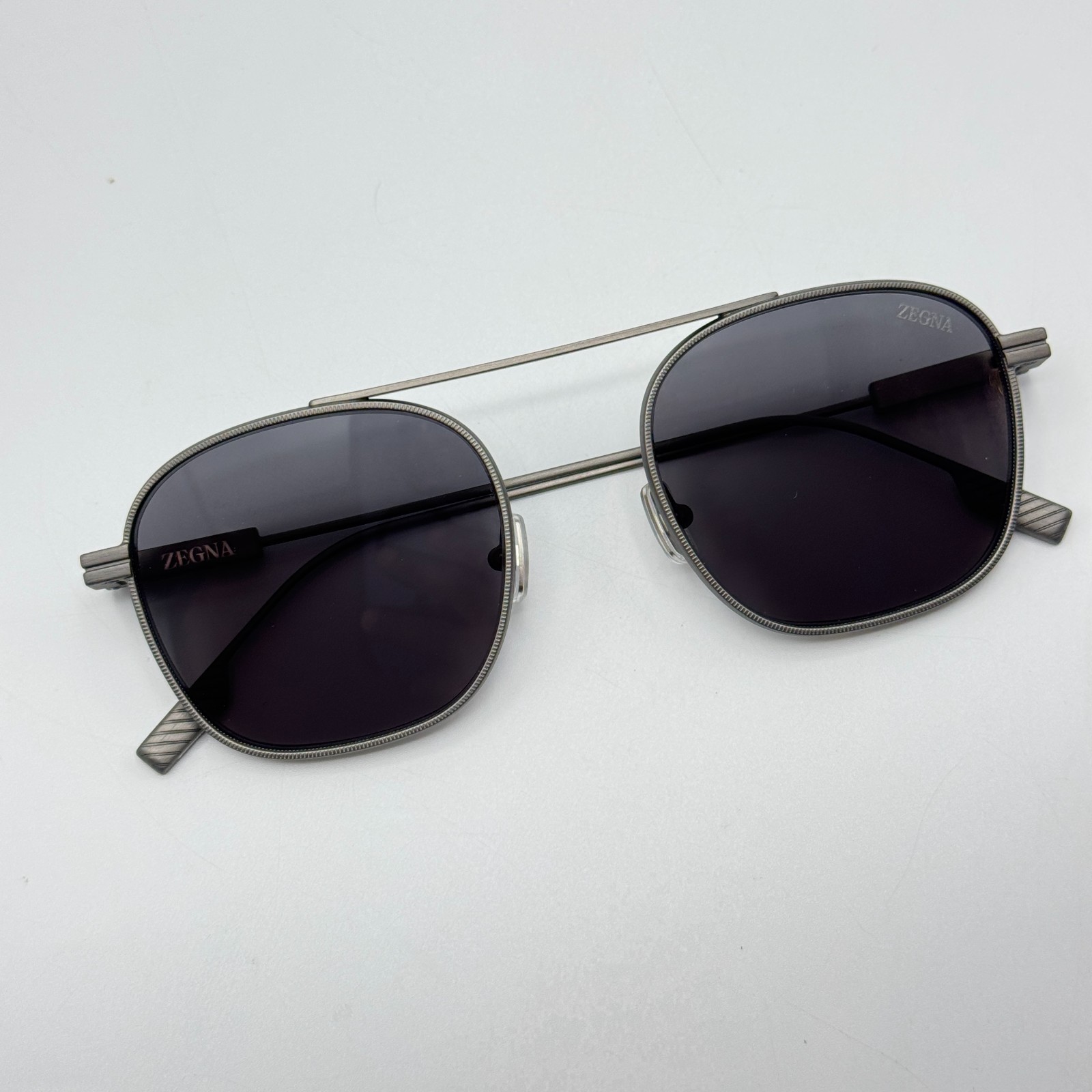 Ermenegildo Zegna Sunglasses EZ0290 09A Matte Gunmetal Frame Gray Lens 53-21-145