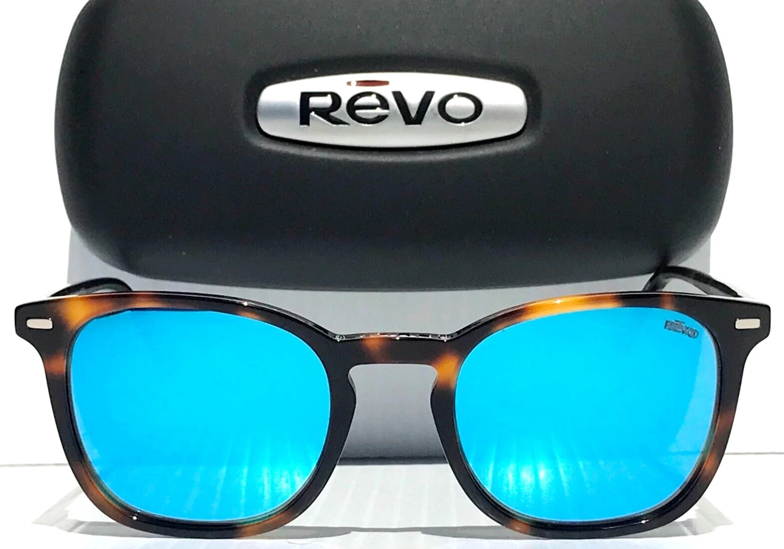 Revo Sunglasses WATSON Tortoise Frame / Blue Water POLARIZED GLASS Lens RE1129