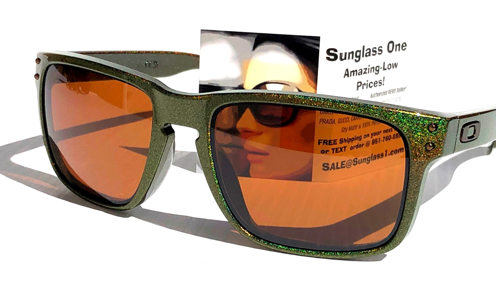 Oakley HOLBROOK Fern Spacedust POLARIZED PRIZM Tungsten Lens Sunglass 9102-AN
