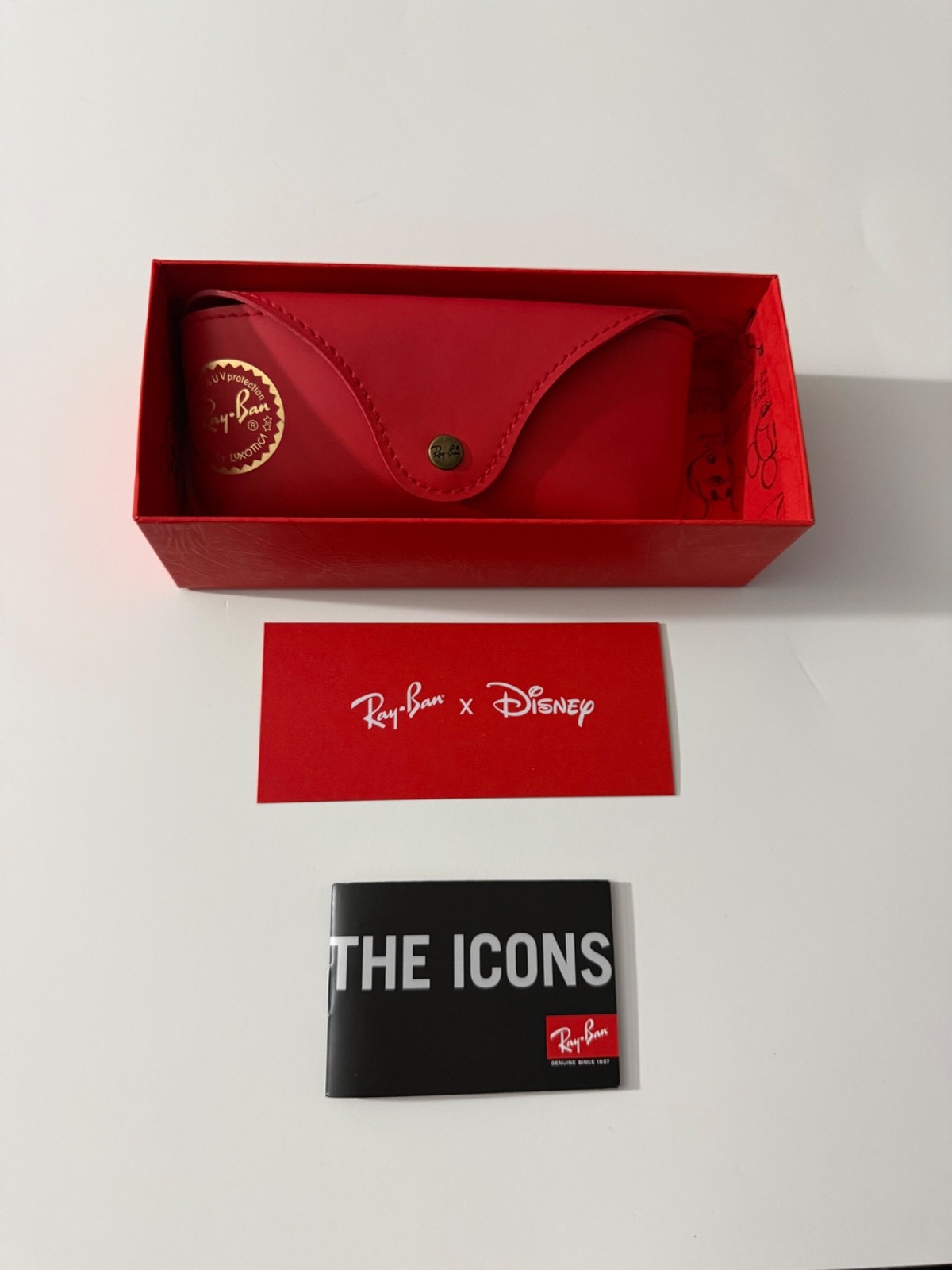Ray-Ban x Disney Mickey Mouse RB3016 Clubmaster Polarized 51-21 Grey Havana