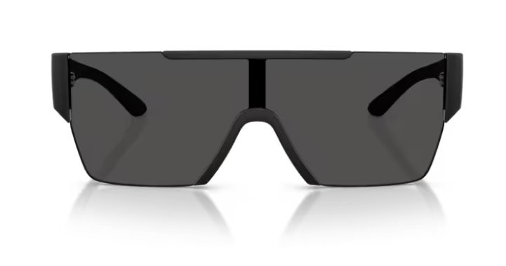 BURBERRY BE 4291 346487 Matte Black Plastic Rectangle Sunglasses Black Lens