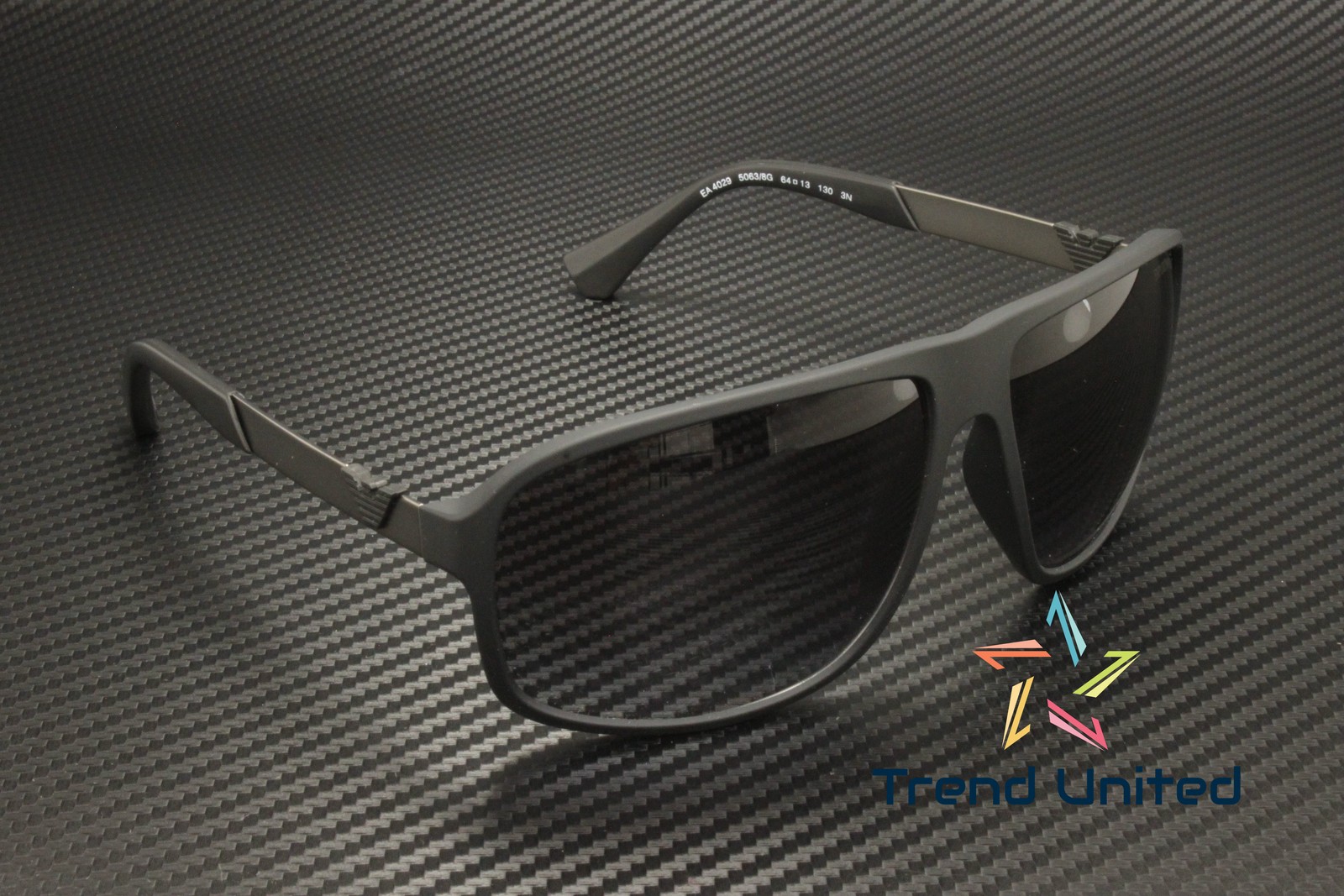 EMPORIO ARMANI EA4029 50638G Black Rubber Grey Gradient 64 mm Men’s Sunglasses