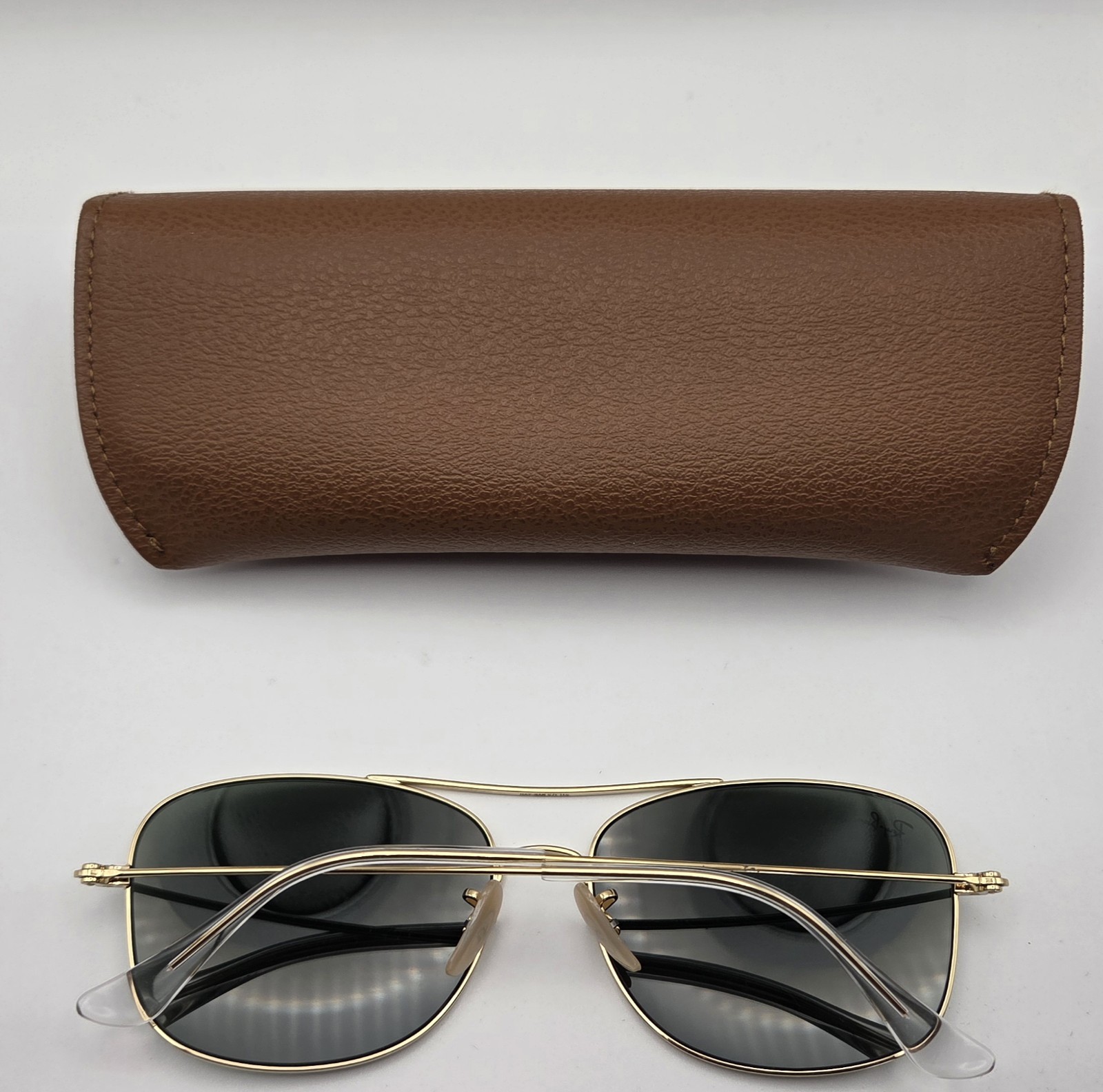 Ray-Ban RB3799 001/9A Gold Polarized G-15 Green Sunglasses 57mm Double Bridge