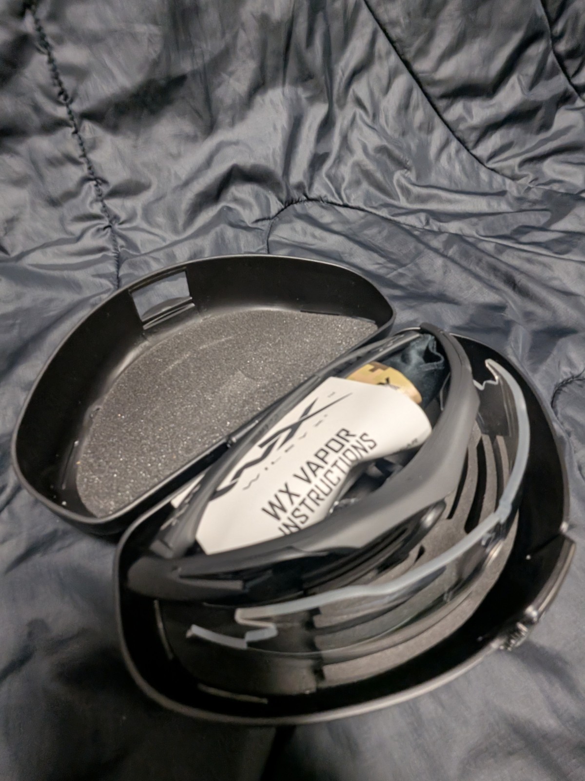 WILEY X VAPOR SUNGLASSES APEL Vapor Grey/CLEAR LENS WX Z87 Matte Black Frame.