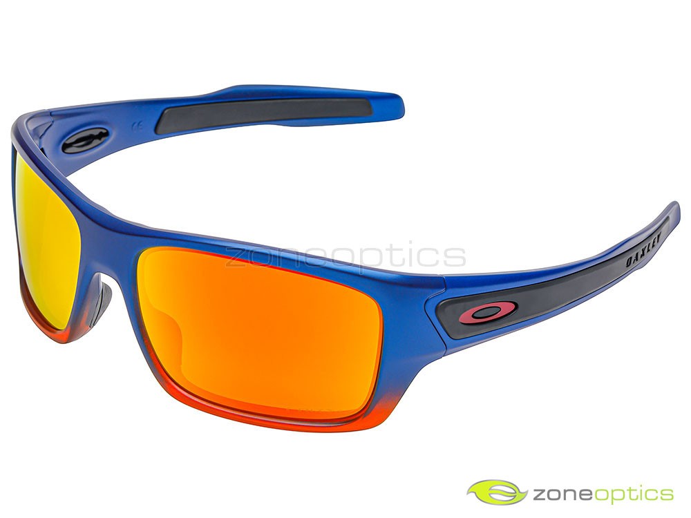 Oakley Turbine Neon Pop Fade Sunglasses OO9263-4463 Orange Pop Fade/Prizm Ruby