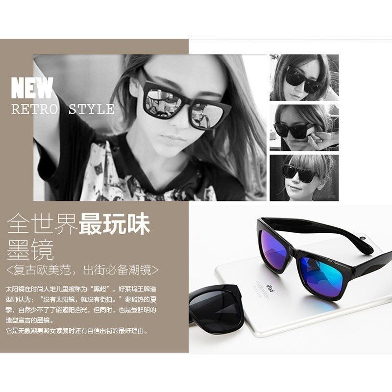 UV400 Mirror Sunglasses – Polycarbonate Lenses Plastic Frame For Unisex Eyewear