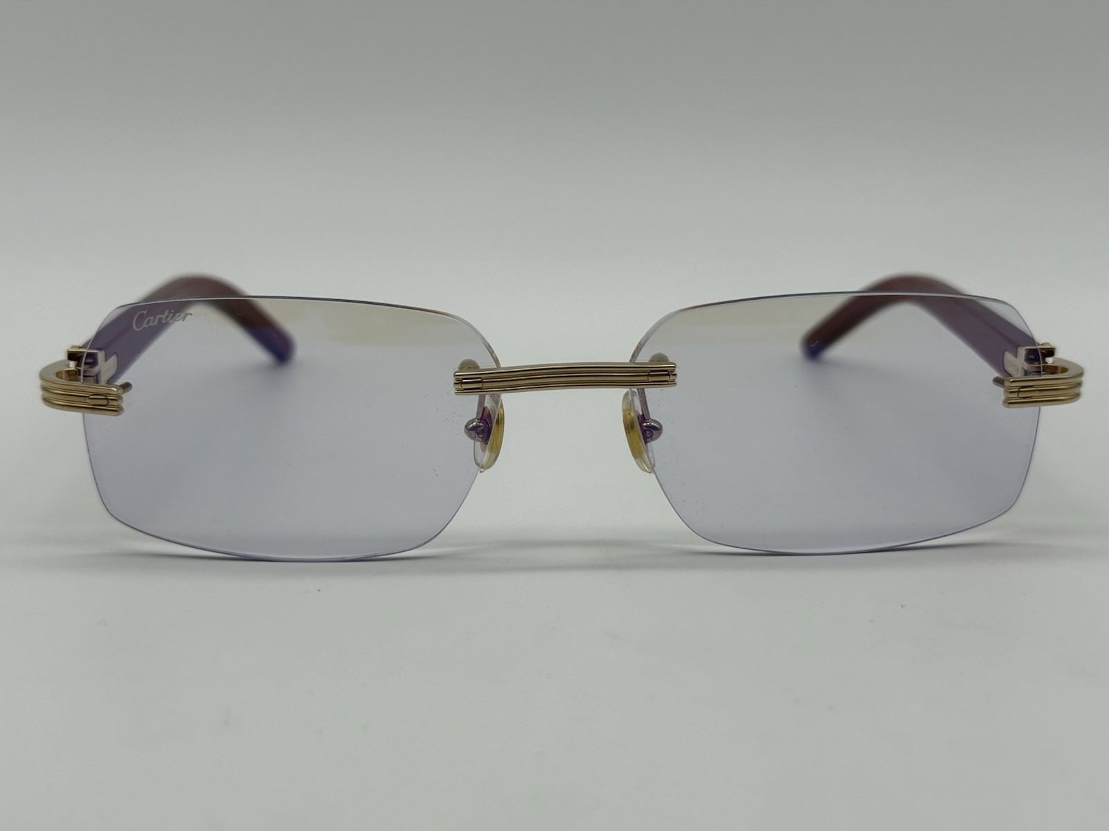 PREMIERE C DE CARTIER BURGUNDY WOOD SUNGLASSES CT0286O NEW 100% GENUINE ~$3575