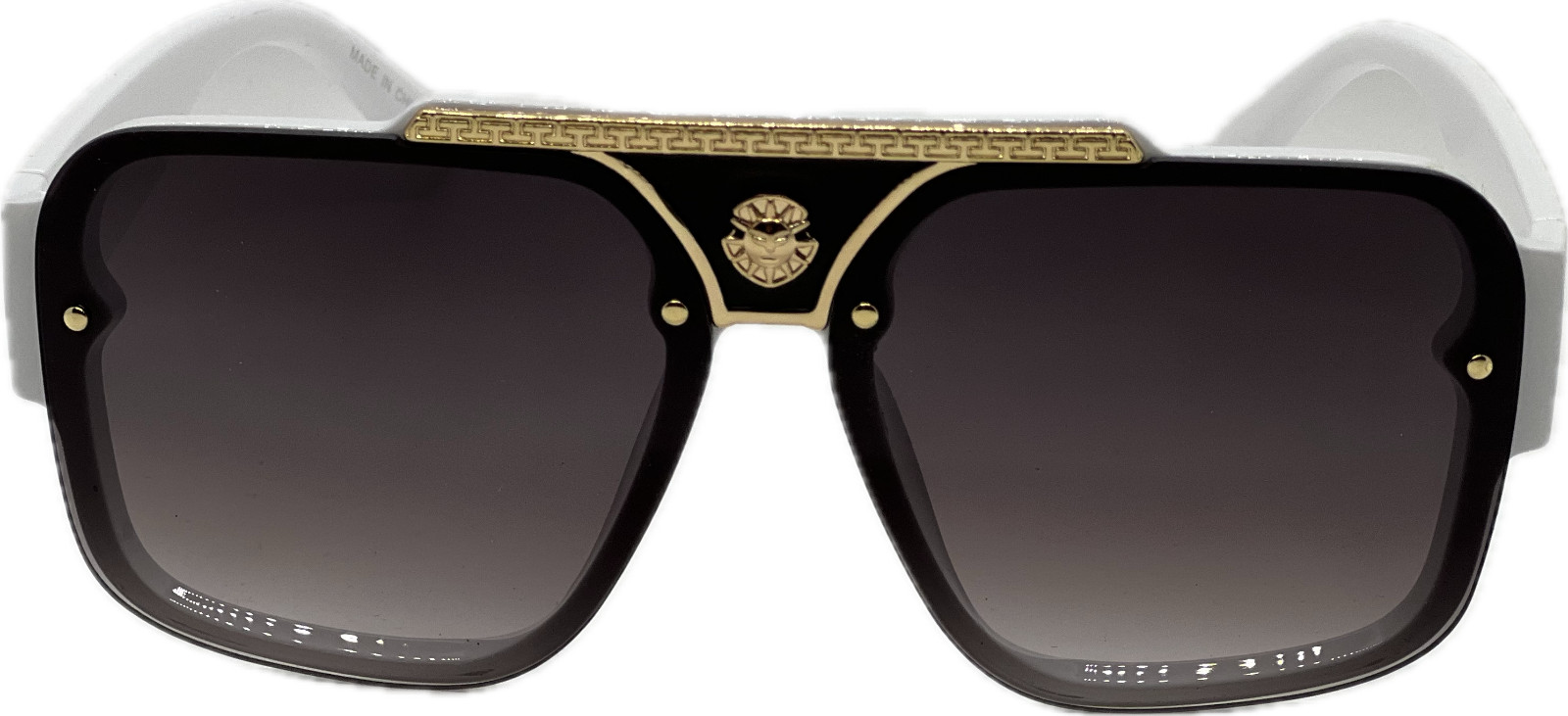 MEN SQUARE DESIGNER SHADES RETRO GOLD RAPPER CLASSIC RETRO LUXURY MODEL EYEWEAR