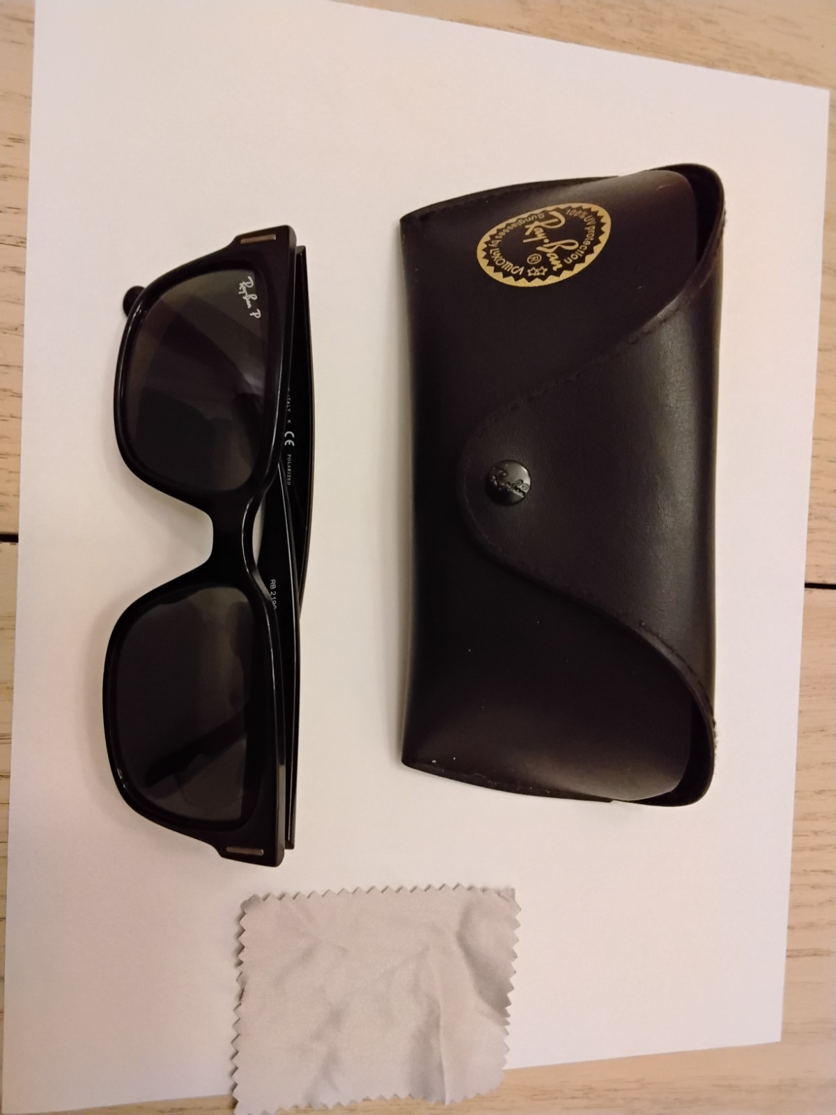 Ray-Ban Sunglasses RB2190 P JEFFREY 901/58 Black Men’s with original case