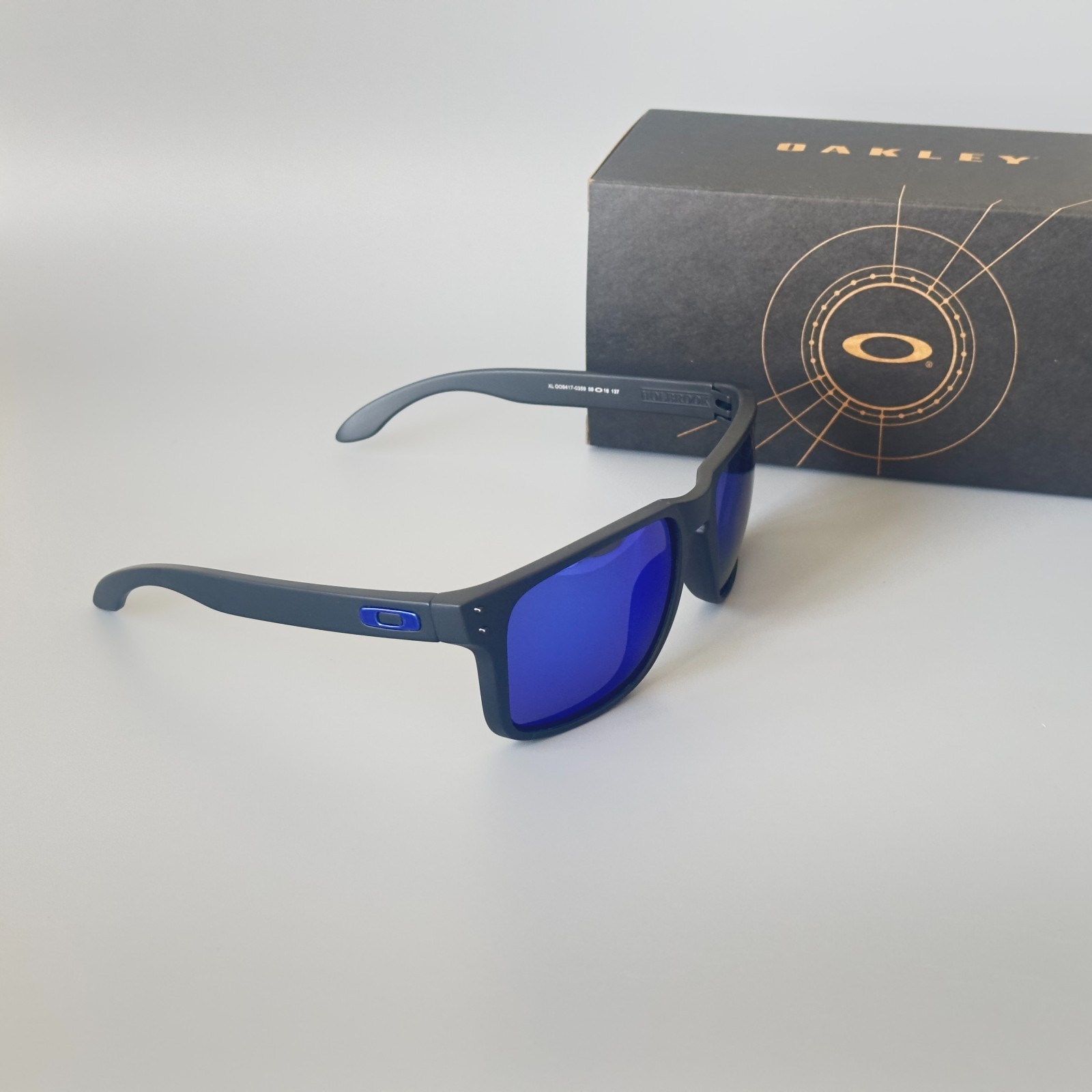 Oakley Holbrook XL OO9417 Black Frame/Blue Polarized Sunglasses