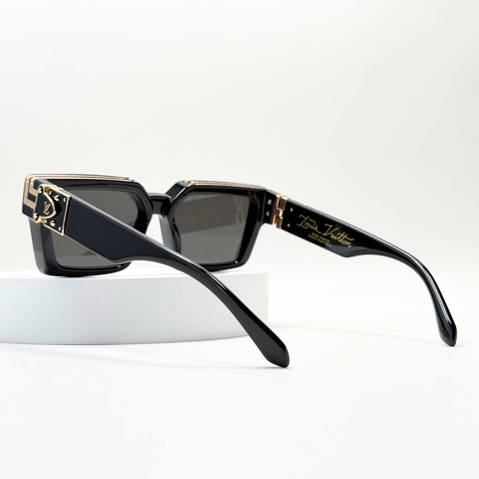 Louis Vuitton Z1165W 1.1 Millionaires Sunglasses Black Frame Gray Lens New