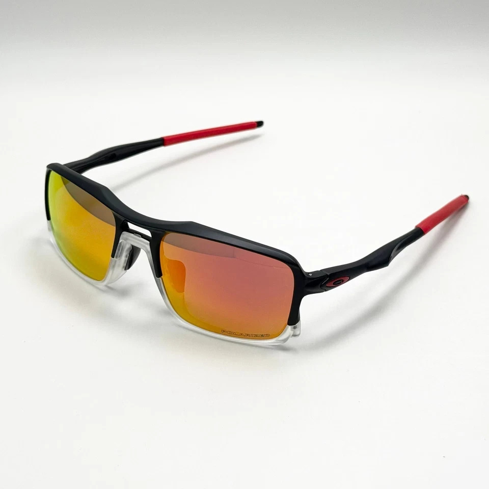 Oakley OO9266 Triggerman Matte Black Sunglasses Ruby Lens New