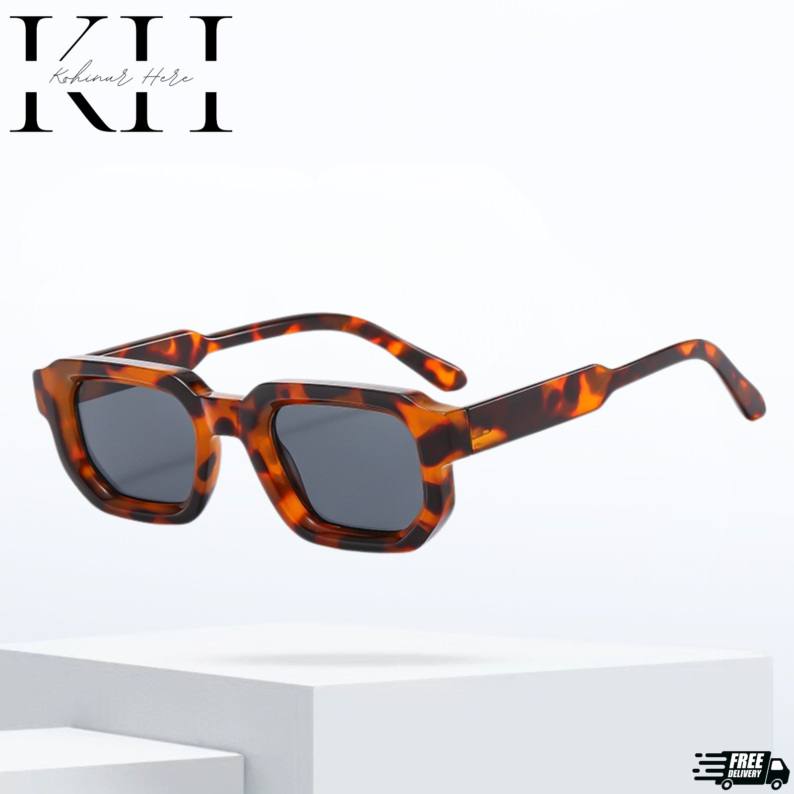 MEN SUNGLASSES HIP HOP SQUARE DESIGNER SHADES RETRO THICK FRAME CLASSIC FASHION