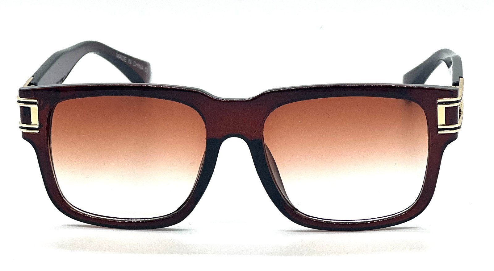 Fashion Men Sunglasses Designer New Style Classic Model Gold Metal Bar Retro NEW