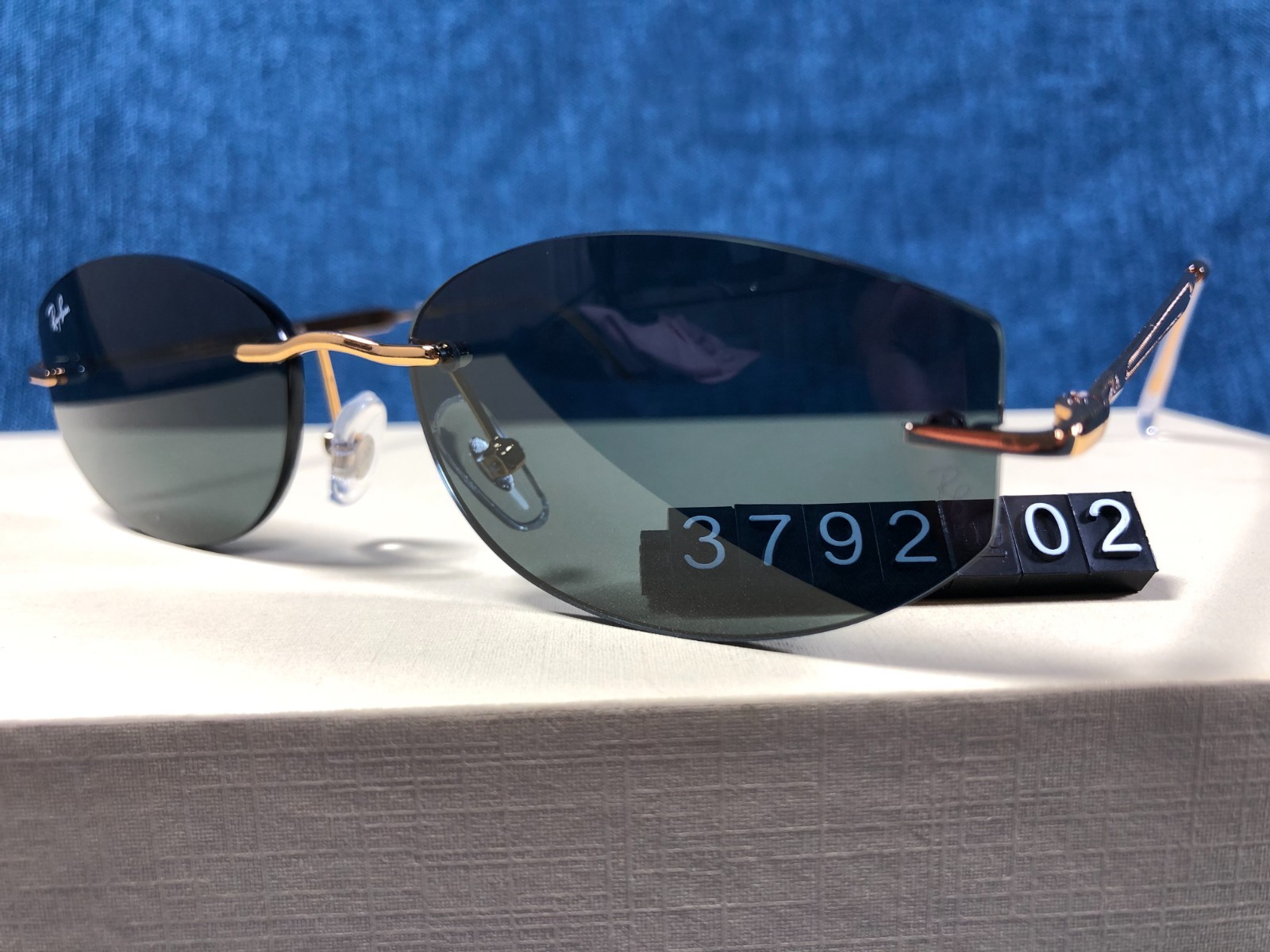 Ray-Ban RB3792 Unisex Sunglasses Gold Frame 55/17MM Grey Lens 001/71 145MM –02