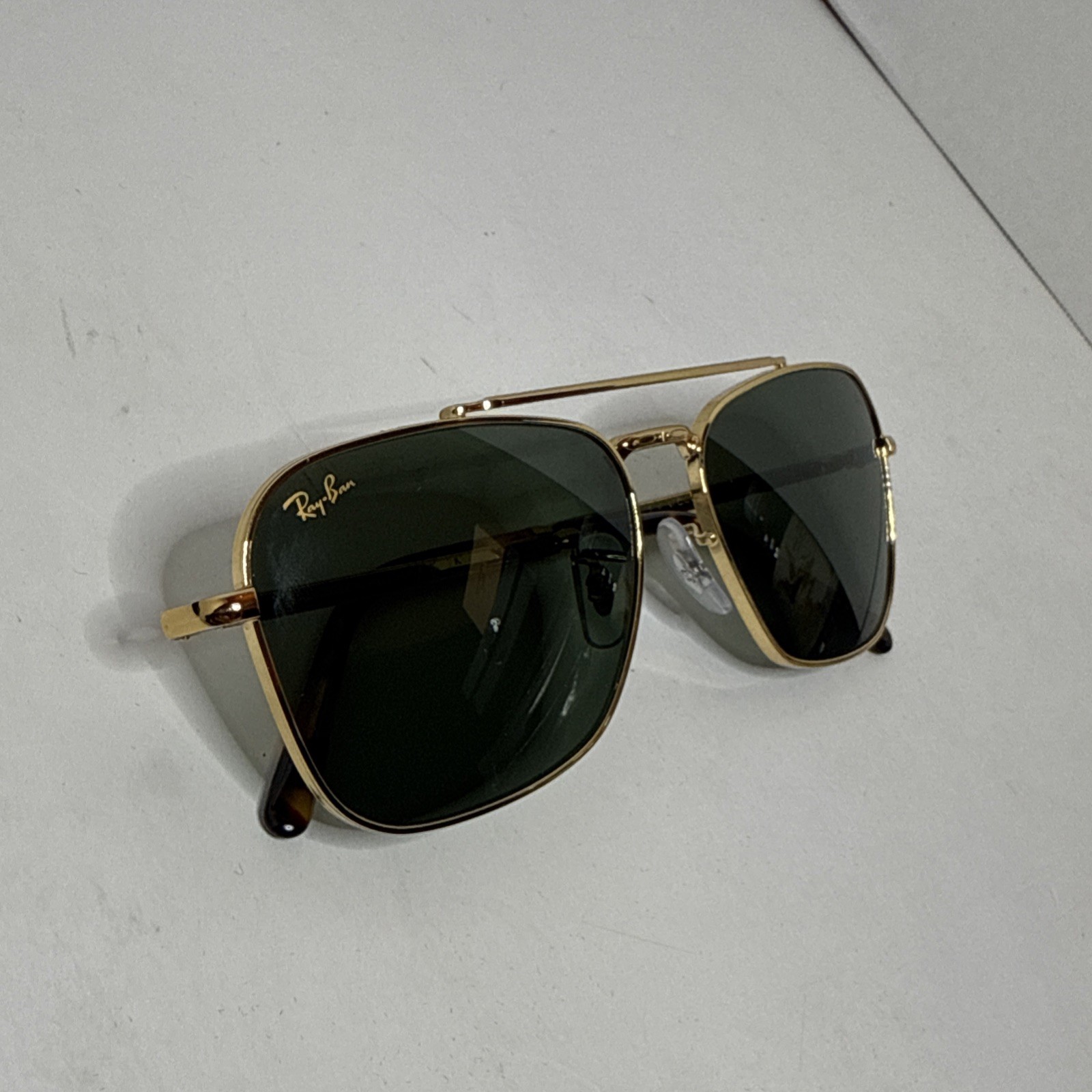 Ray-Ban New Caravan Polished Gold/Green 58 mm Sunglasses RB3636 919631 58-15 140