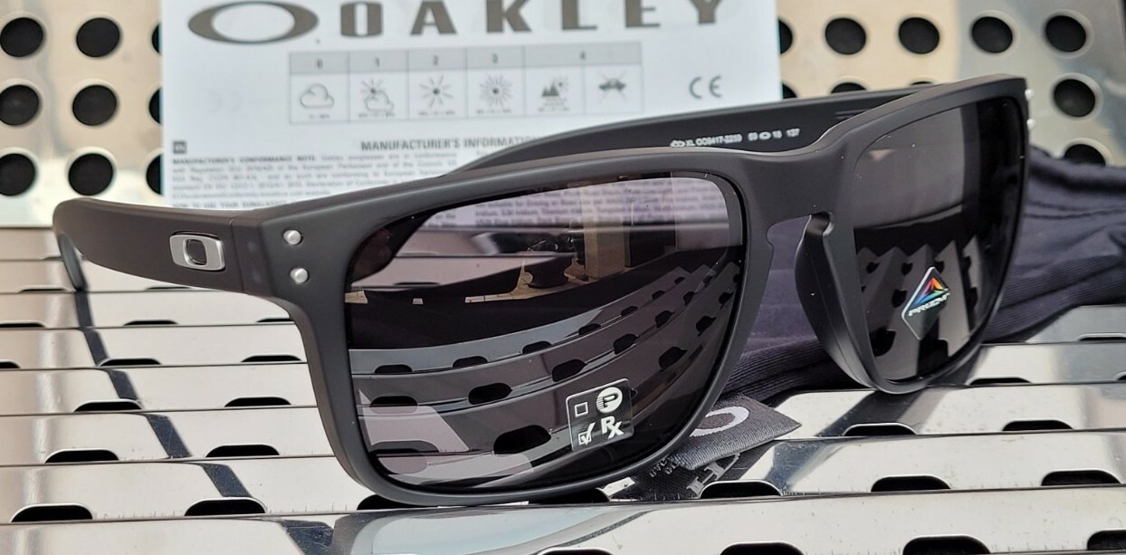 New Oakley HOLBROOK XL 9417-2259 Sunglasses Matte Black w/ Prizm Grey Lenses