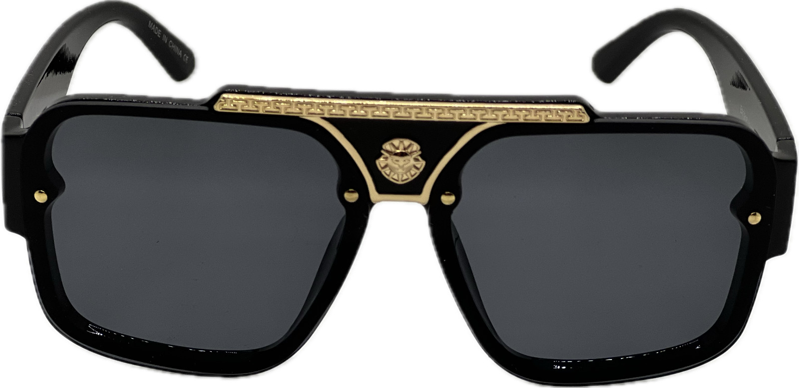 MEN SQUARE DESIGNER SHADES RETRO GOLD RAPPER CLASSIC RETRO LUXURY MODEL EYEWEAR