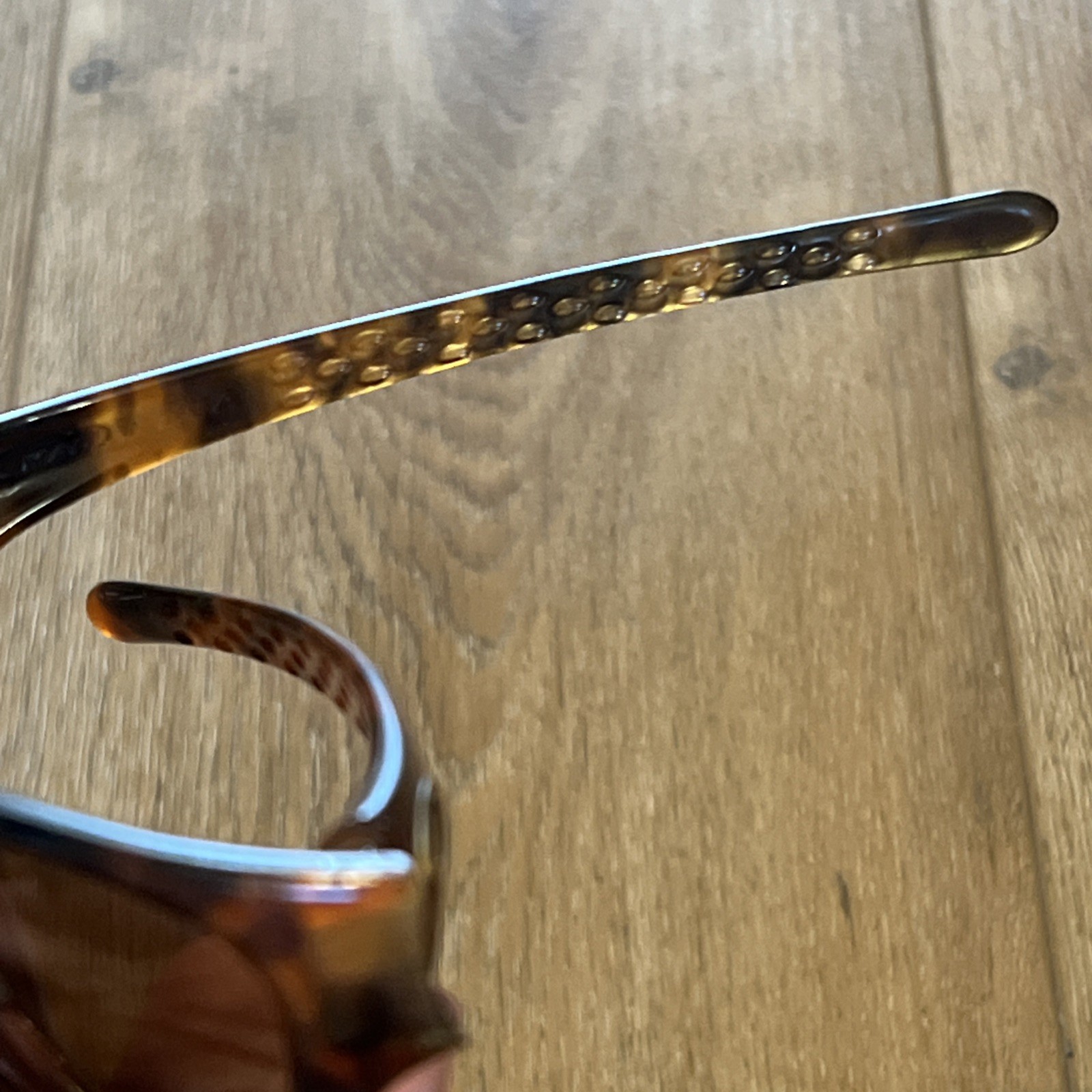 Vintage Oakley Tens 1.0 Brown Tortoise Wrap Sunglasses FRAMES ONLY Made In USA