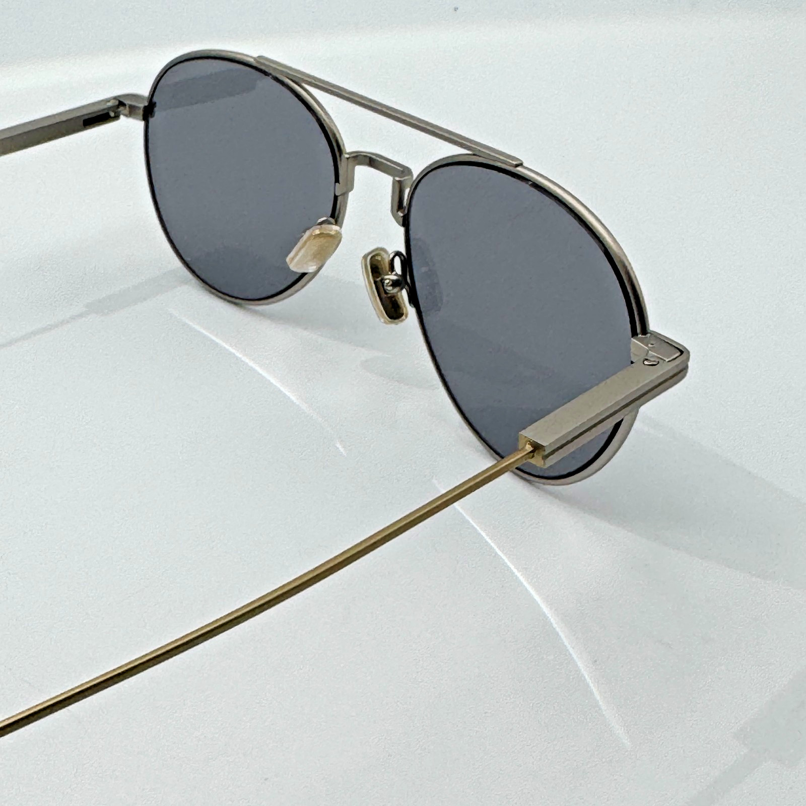 Ermenegildo Zegna Sunglasses EZ0288 17A Palladium Frame Gray Lens 55-17-150 New